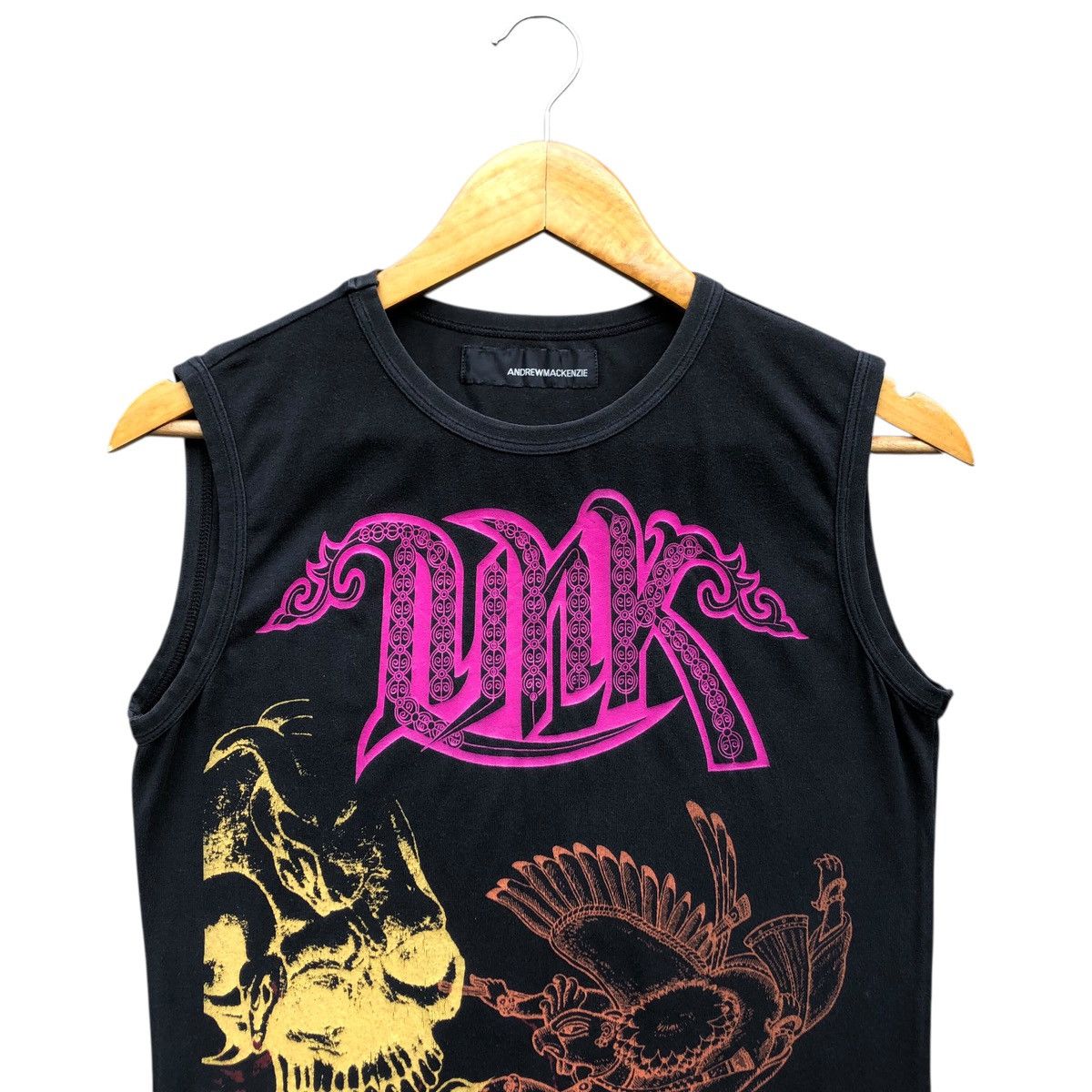 Andrew Mackenzie 2000s ANDREW MACKENZIE skull punk tanktop Size US M / EU 48-50 / 2 - 2 Thumbnail