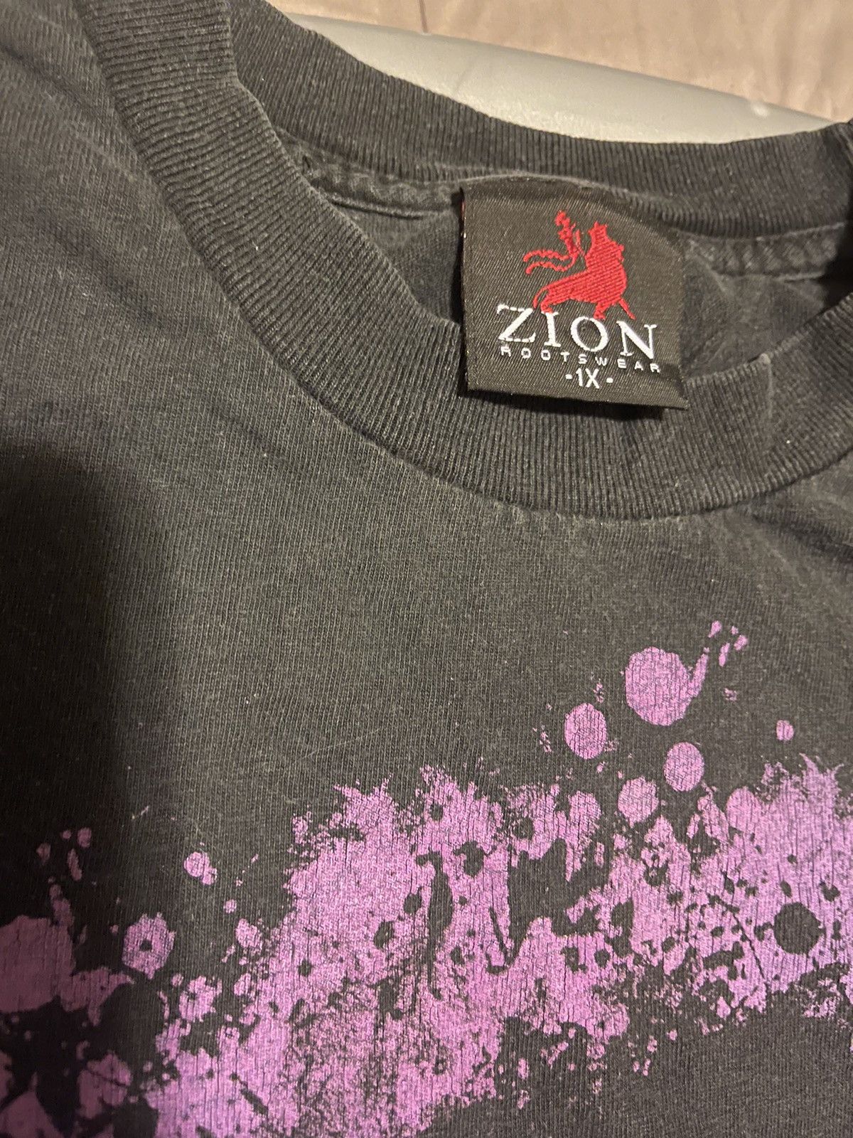 Vintage × Zion Rootswear "Purple Haze" Jimi Hendrix Tee Size US XL / EU 56 / 4 - 2 Thumbnail