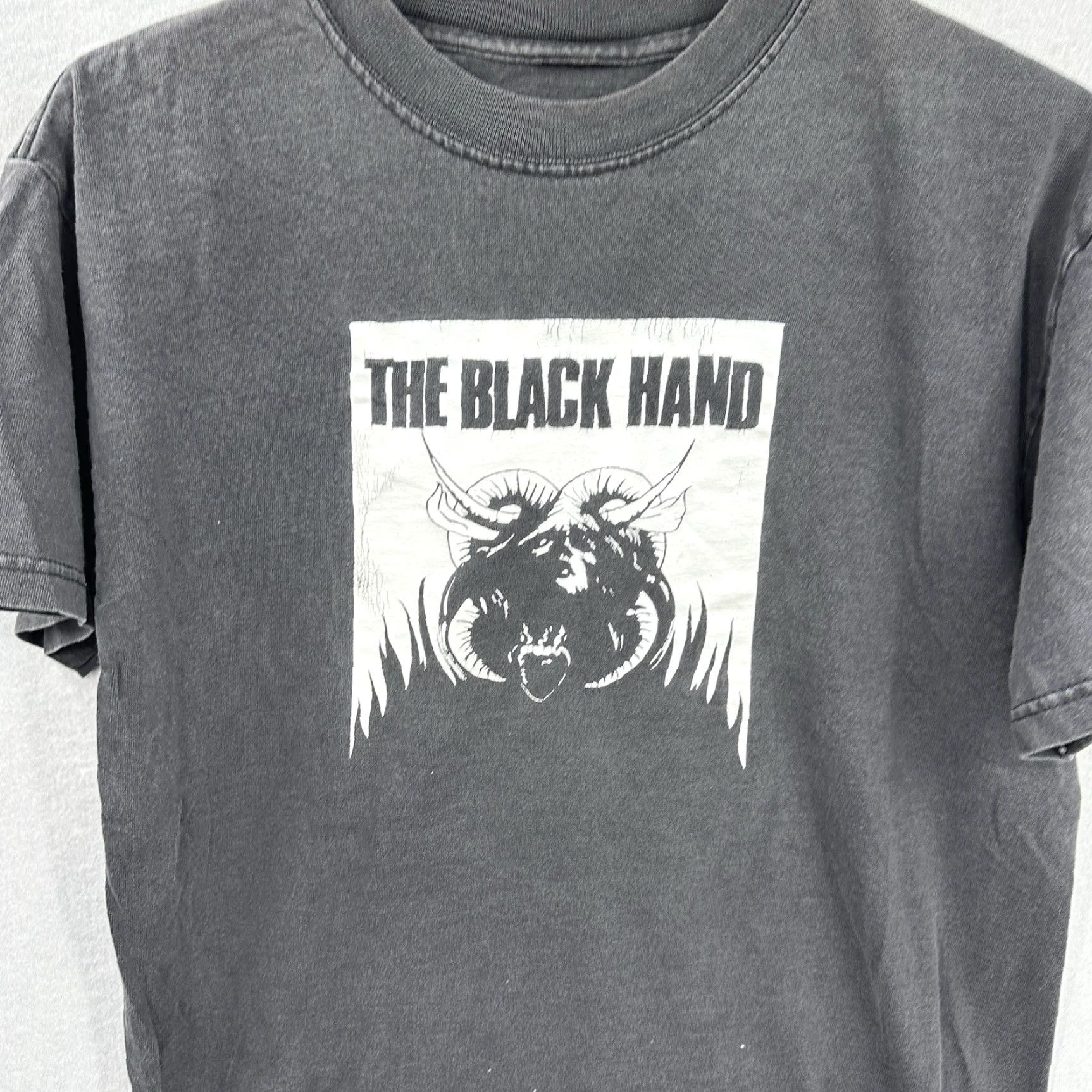 Born VINTAGE Black Graphic Print Shirt Mens Medium 90s Punk Band Mazzy Star Size US M / EU 48-50 / 2 - 3 Thumbnail