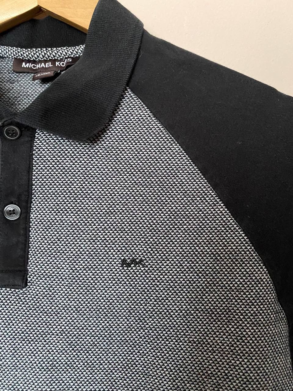 Michael Kors × Vintage 📌 Michael Kors Shirt Men's Small Black Pattern Collared Size US S / EU 44-46 / 1 - 2 Thumbnail