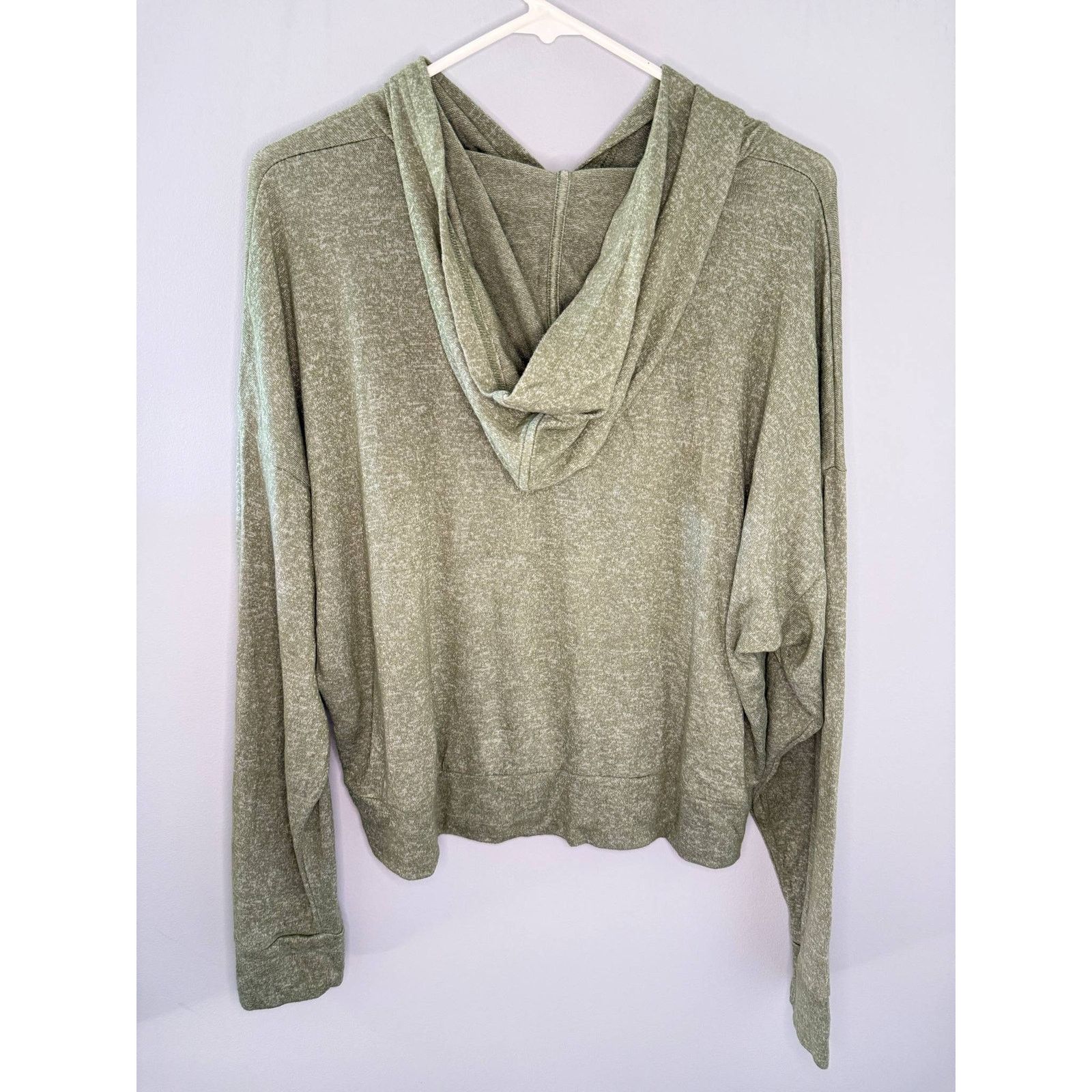Old Navy Old Navy Oversized Plush-Knit Hoodie Set Green/Gray L Size L / US 10 / IT 46 - 6 Thumbnail