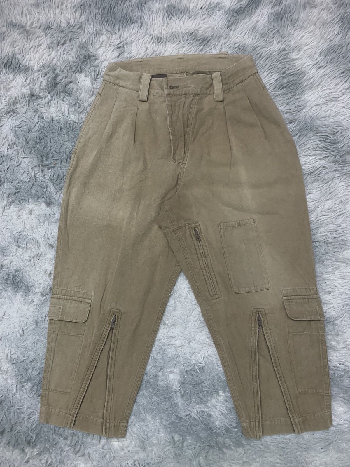 image of Avant Garde x Yohji Yamamoto Cargo Baggy Pant in Brown, Men's (Size 32)