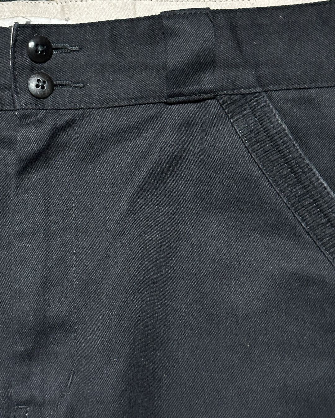 Comme des Garcons SS09 Dickies Cowhide Leather Trim 873 Cropped Pants Size US 34 / EU 50 - 4 Thumbnail