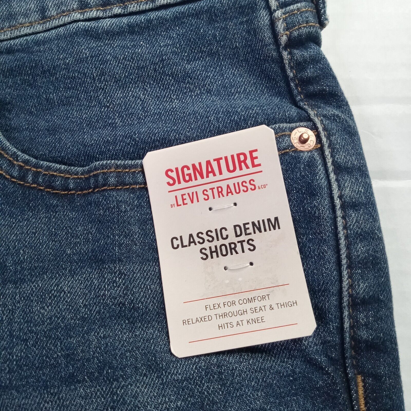 Levi's Levi Strauss Signature Jean Shorts Mens Size 32 Blue Classic Size US 32 / EU 48 - 3 Thumbnail