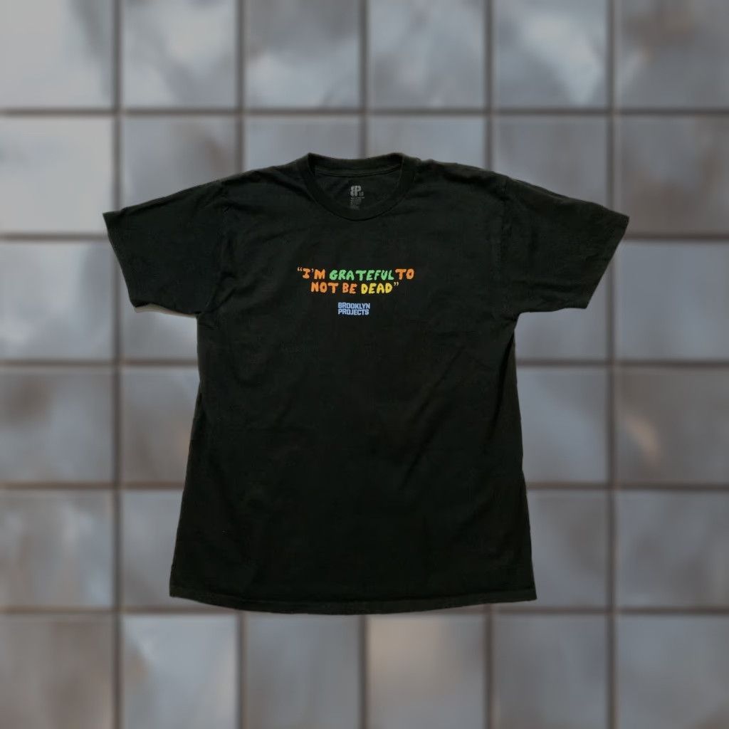 Vintage Brooklyn Projects X Grateful Dead I’m Grateful To Not Be Dead Crew T-Shirt Sz. L Men Black Crew Neck Shirt Vintage? Size US L / EU 52-54 / 3 - 1 Thumbnail