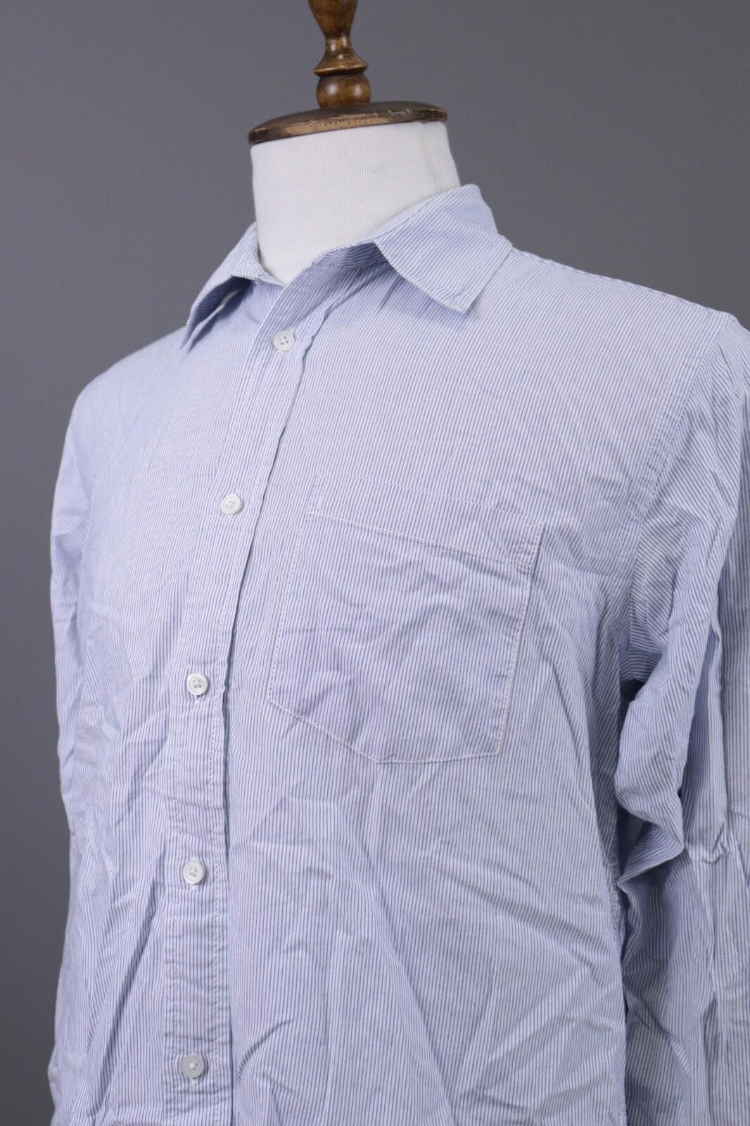 Eton Eton Slim Blue Luxury Button Down Shirt Size 44 / 17 1/2 Size US M / EU 48-50 / 2 - 6 Thumbnail