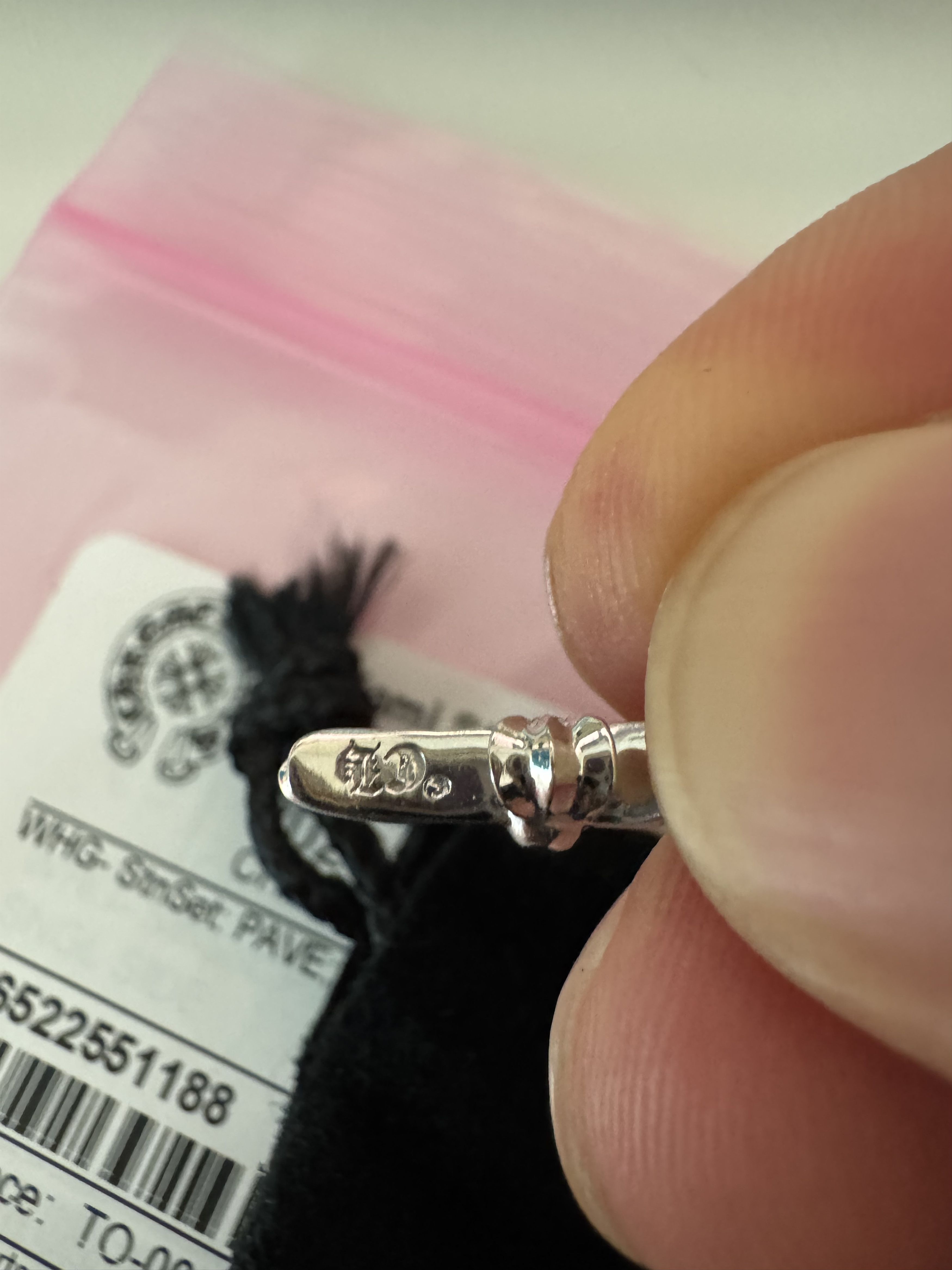 Chrome Hearts Chrome Hearts 18K White Gold Pink Babyfat Cross Pendant Size ONE SIZE - 4 Thumbnail
