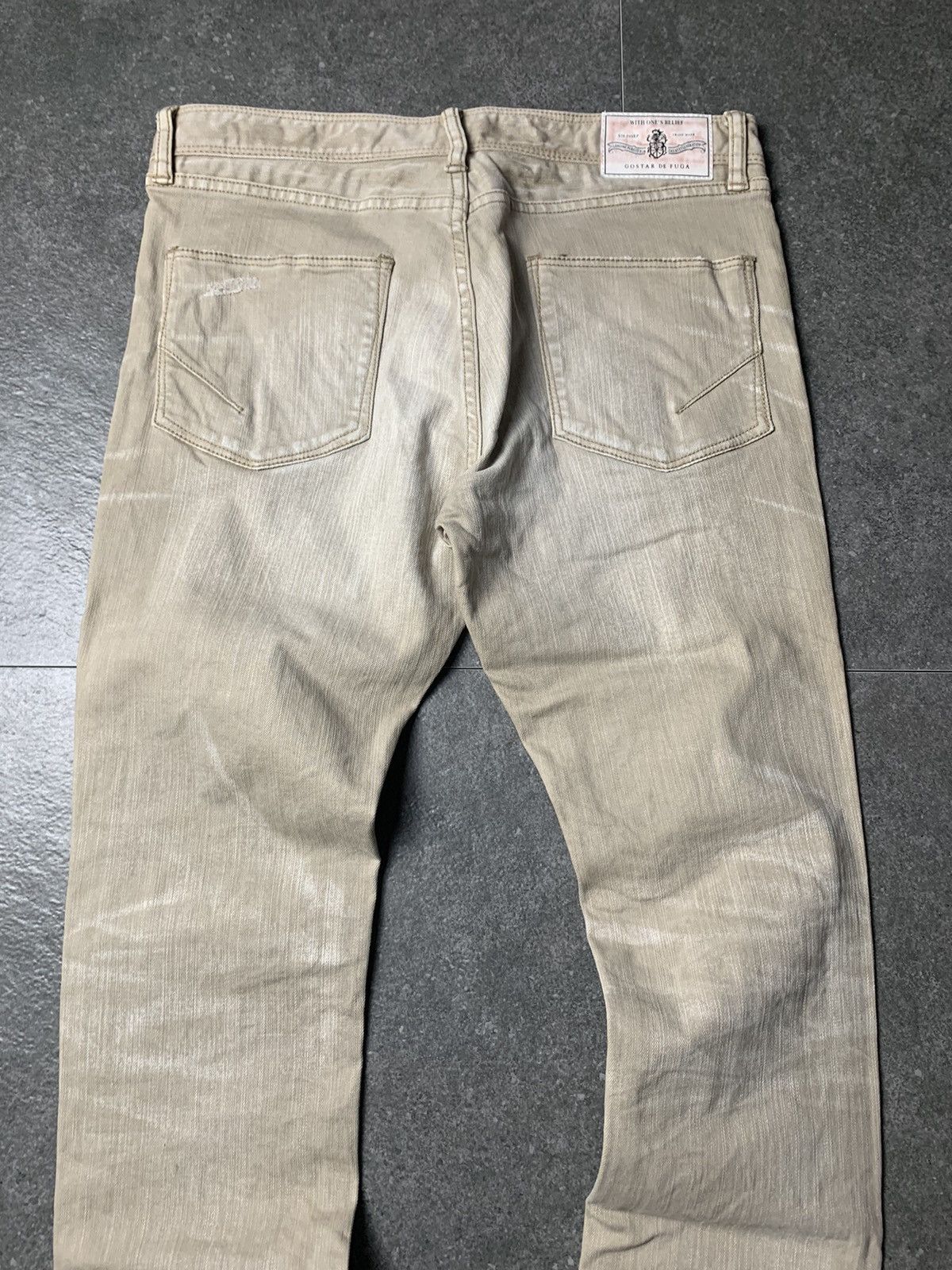 GOSTAR DE FUGA × If Six Was Nine × Le Grande Bleu (L.G.B.) 2000s Gostar de Fuga Distressed Washed Jeans Vkei Size US 32 / EU 48 - 12 Thumbnail