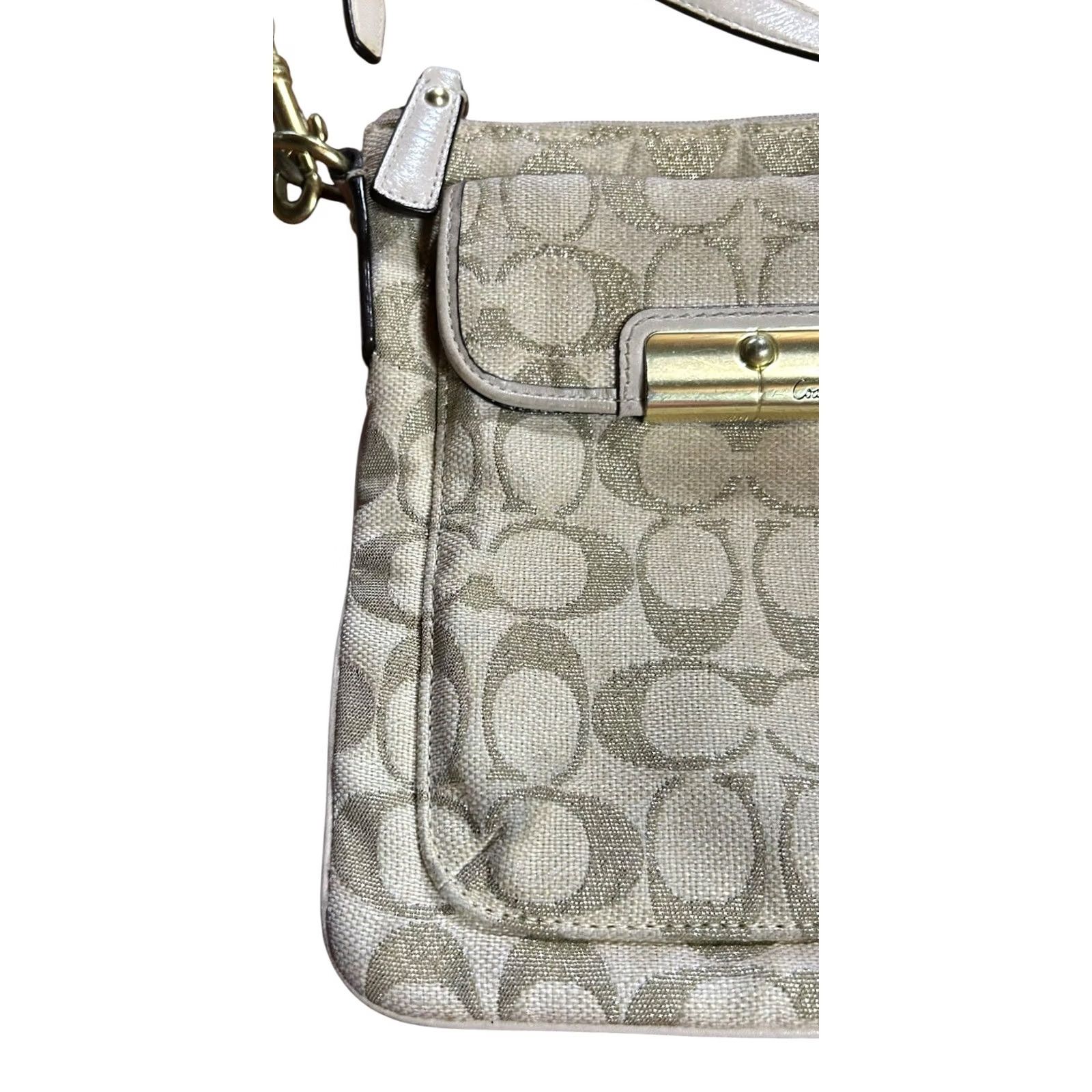 Coach VINTAGE COACH KRISTIN SIGNATURE SWINGPACK CROSSBODY HANDBAG PURSE Size ONE SIZE - 3 Thumbnail