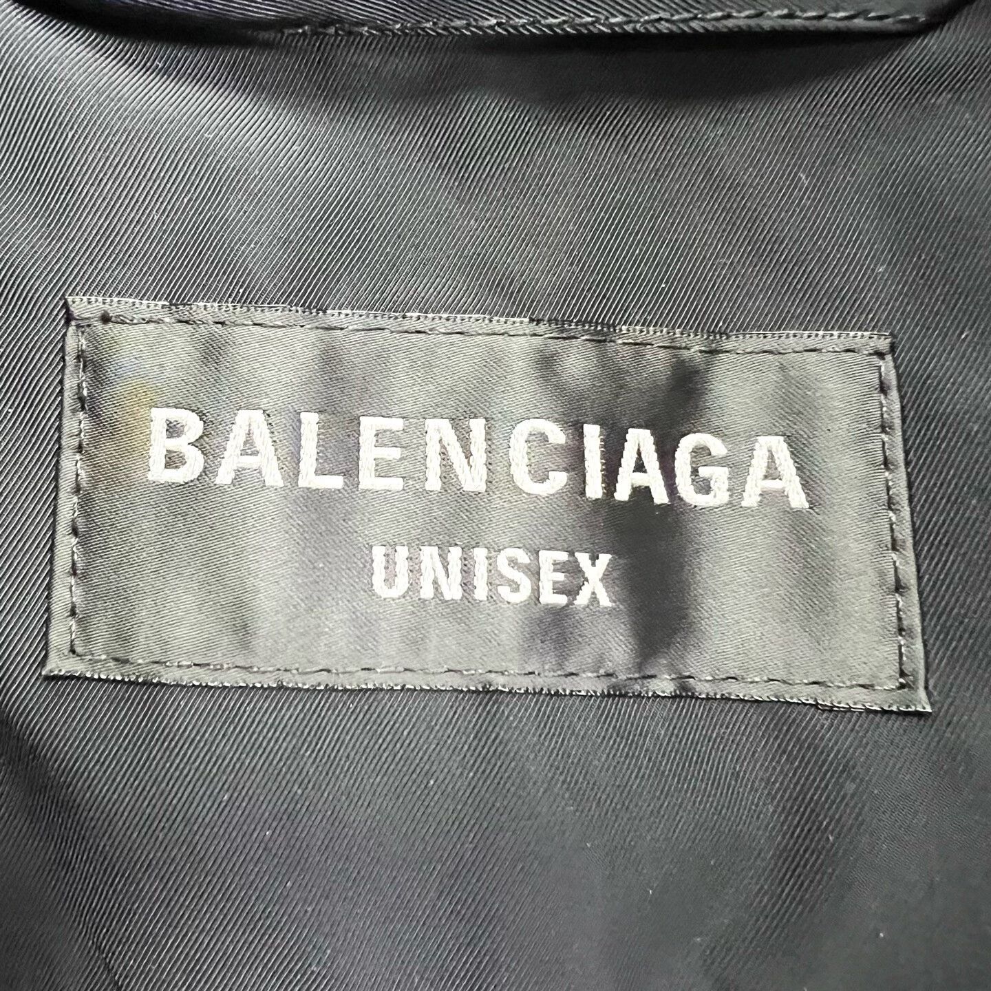 Balenciaga black embroidered sleeveless puffer vest Size US L / EU 52-54 / 3 - 4 Thumbnail