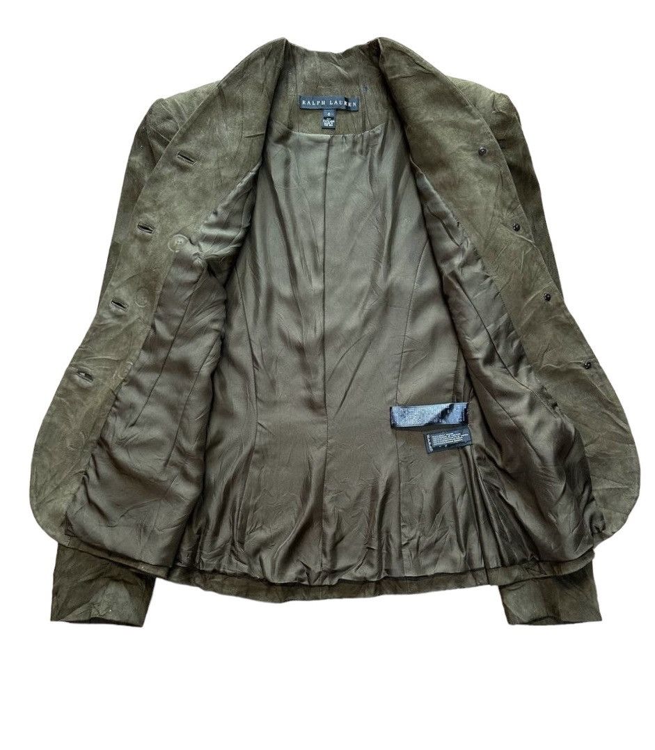 Polo Ralph Lauren Polo Ralph Lauren Slim Fit Suede Leather Jacket Size XS / US 0-2 / IT 36-38 - 14 Thumbnail
