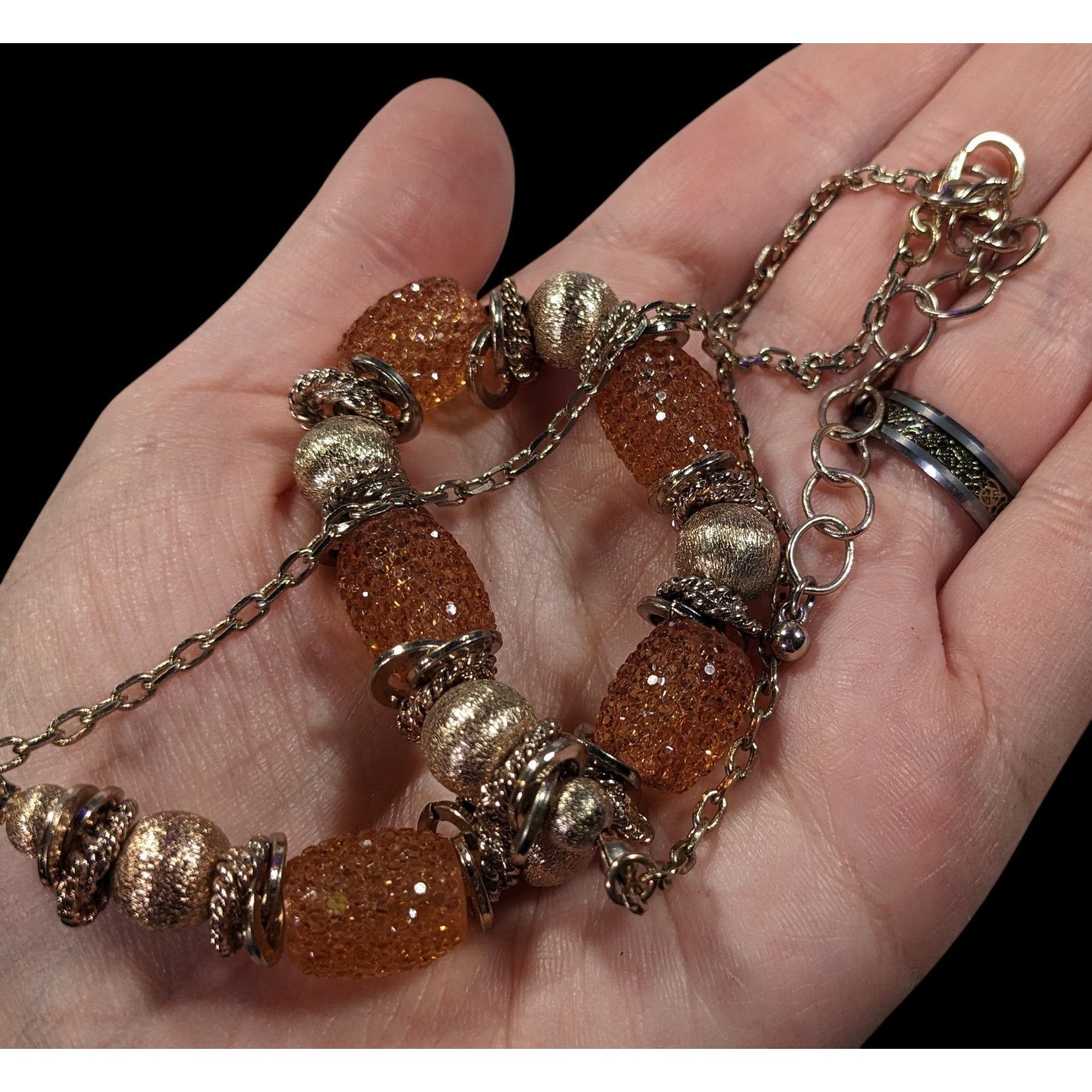 Other Retro Glam Metallic Honey Jelly Beaded Necklace Size ONE SIZE - 3 Thumbnail