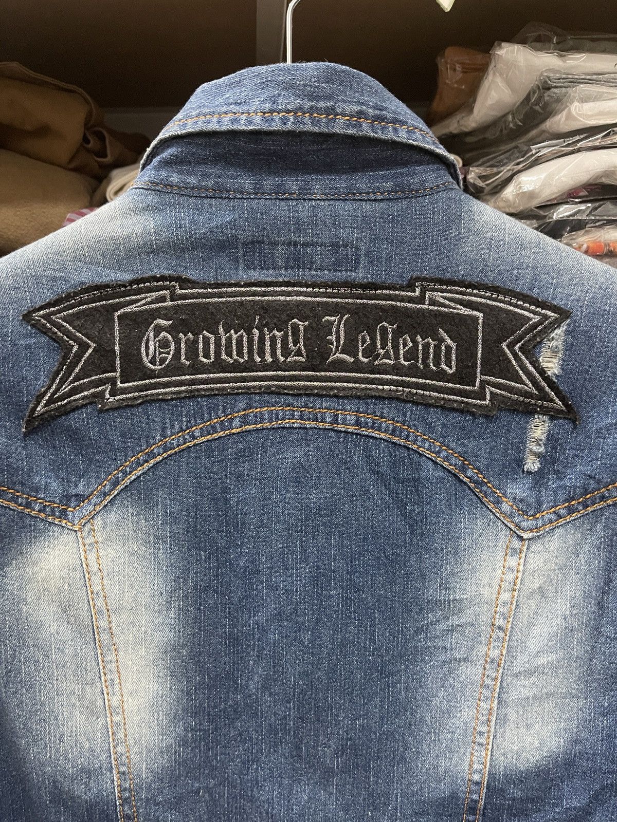 If Six Was Nine × In The Attic × Japanese Brand In The Attic Denim Long Sleeve Distressed Jacket Size M Size M / US 6-8 / IT 42-44 - 13 Thumbnail