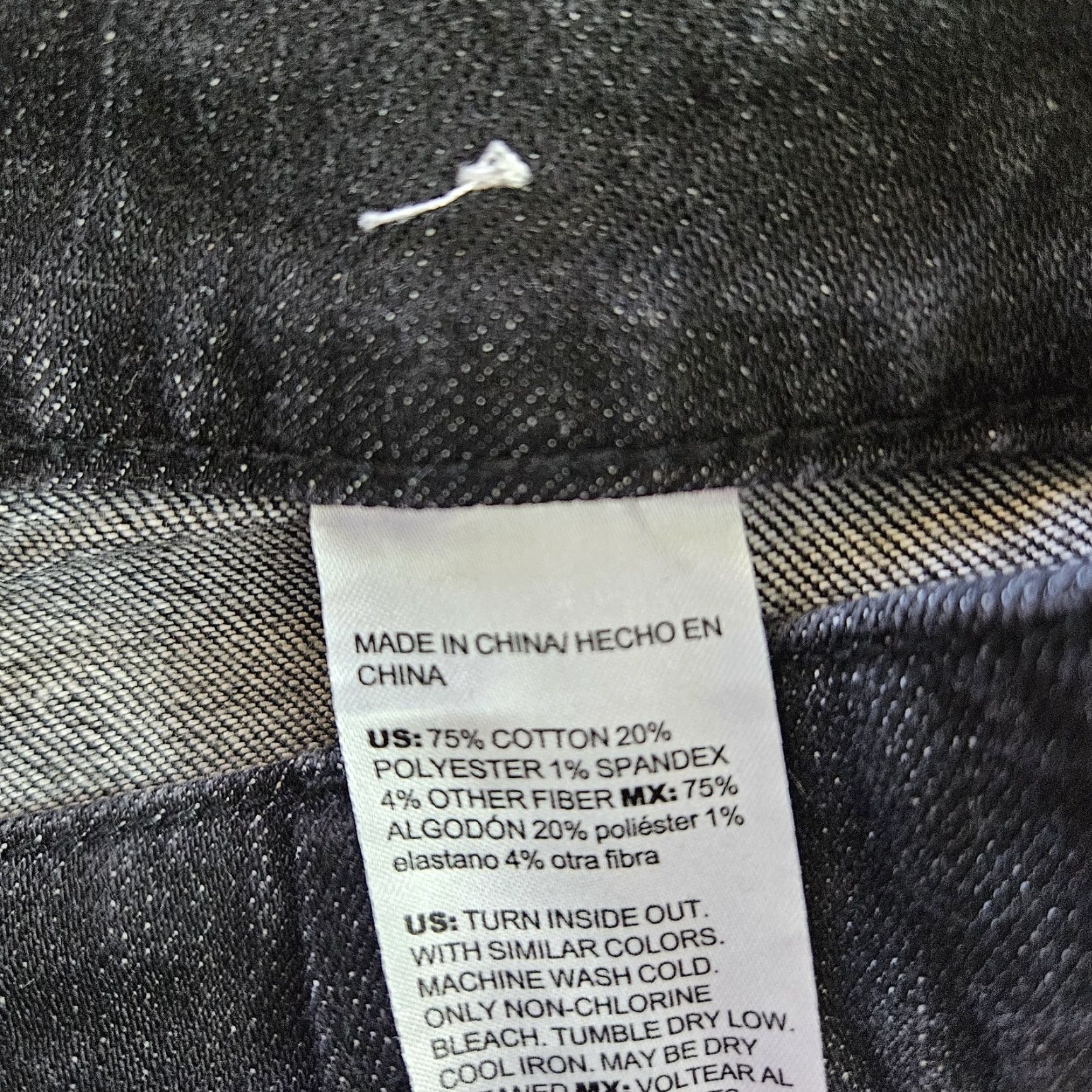 Vintage Chico's Jeans Trouser Wide-Leg High Rise Cotton Blend Black 10 Regular Inseam 29.5 in Solid Zip Womens Size 32" / US 10 / IT 46 - 6 Thumbnail