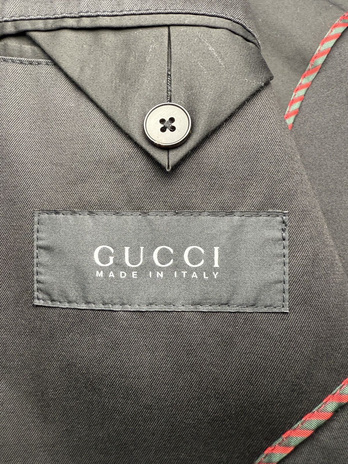 Gucci Gucci Black Cotton Military Jacket - IT 50 Size US M / EU 48-50 / 2 - 7 Thumbnail