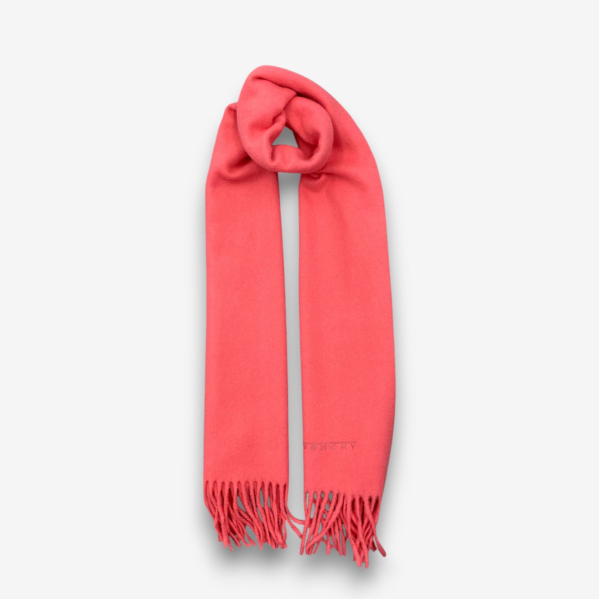 Japanese Brand Vintage Givenchy Scarf Muffler Wool Winter Fringe Scarves Size ONE SIZE - 1 Thumbnail