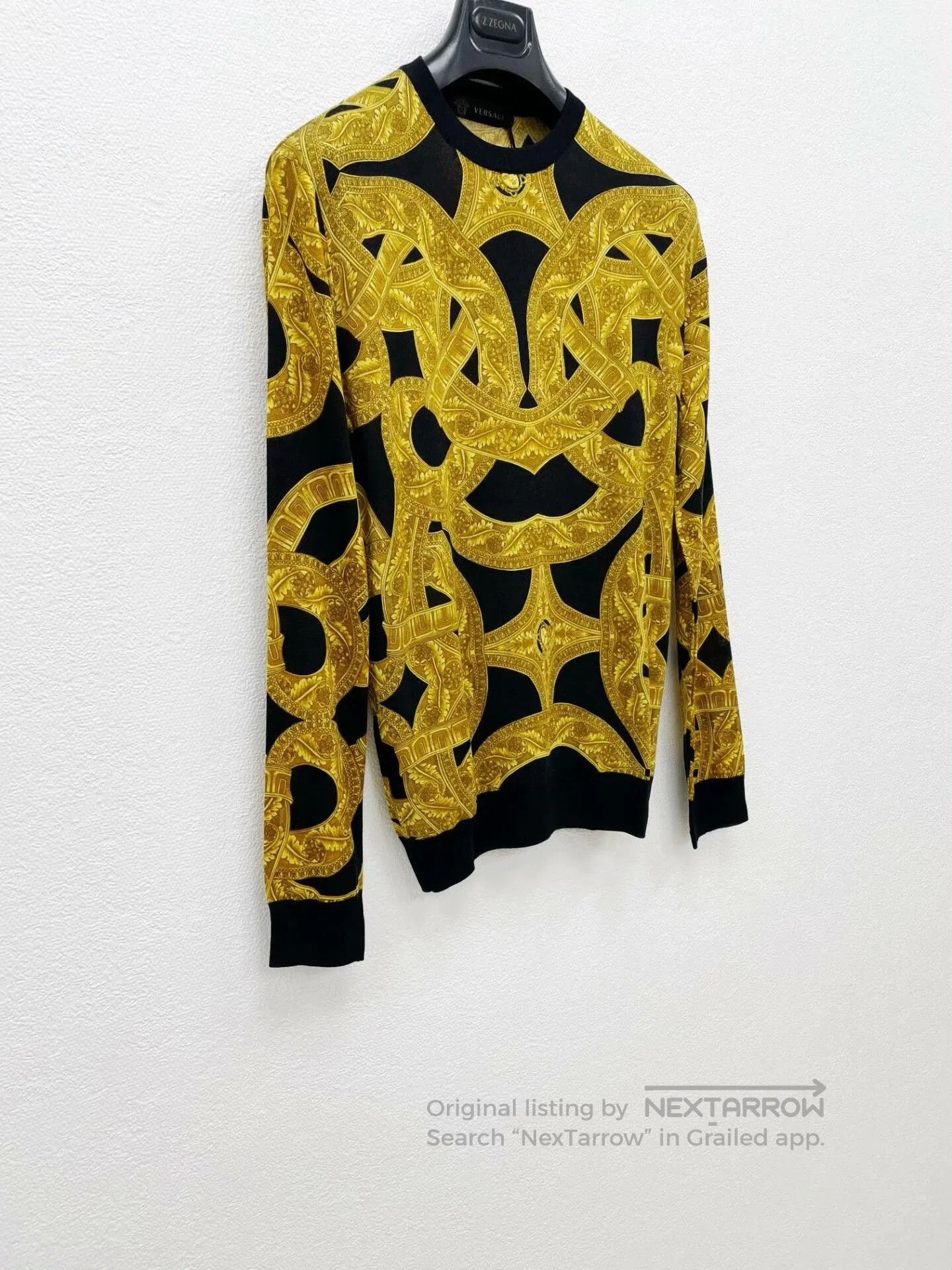 Versace versace wool sweater with bold pattern. Size US S / EU 44-46 / 1 - 3 Thumbnail
