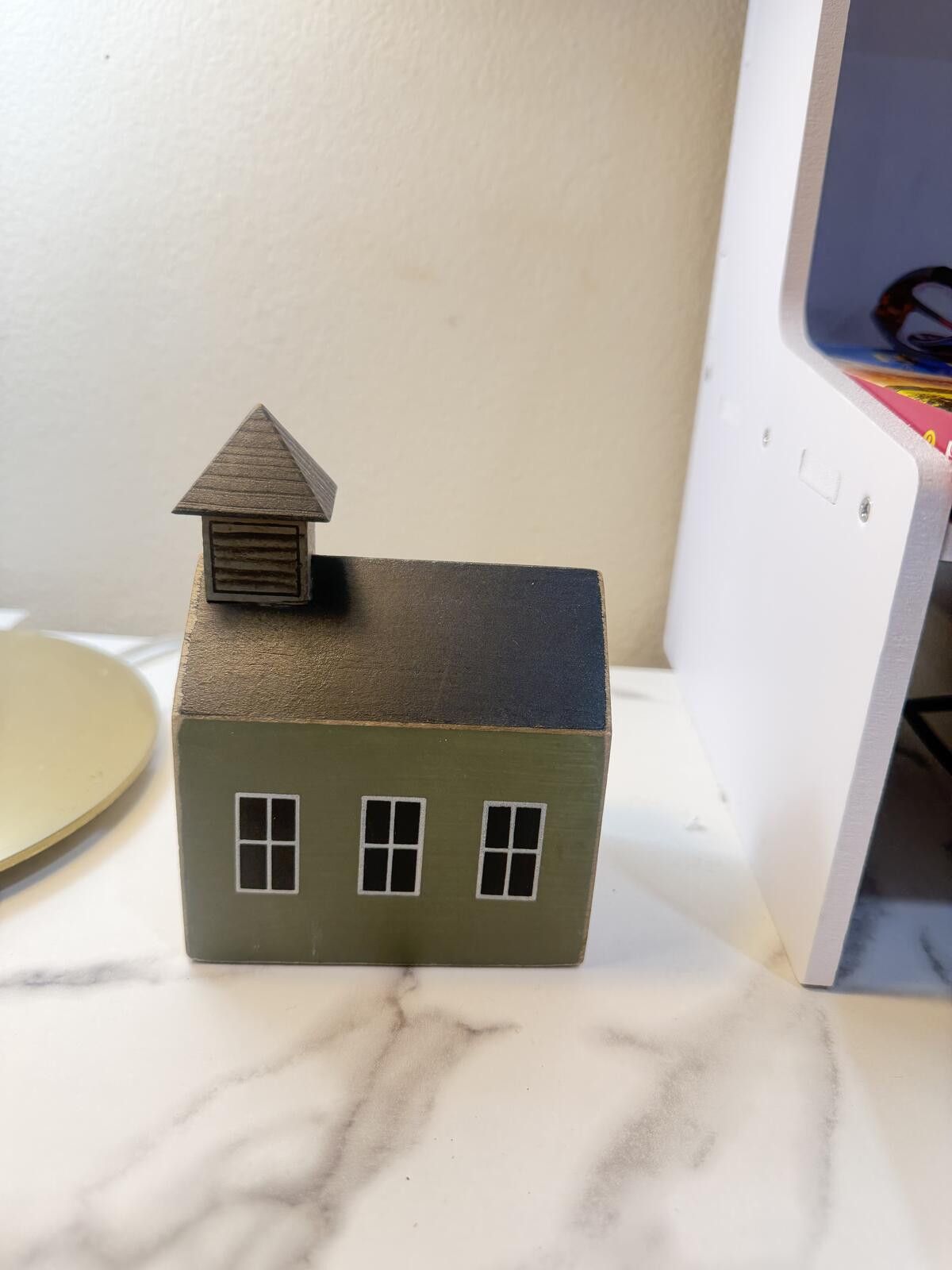 Other Distressed White Wooden Church Sitter cod15 [COPY] Size ONE SIZE - 4 Thumbnail