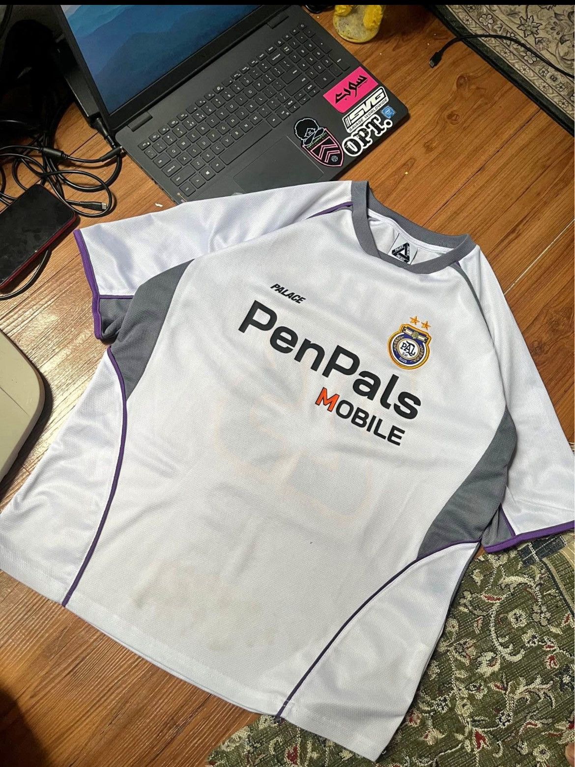 Palace Palace Palais Pro-Team Jersey White | Grailed