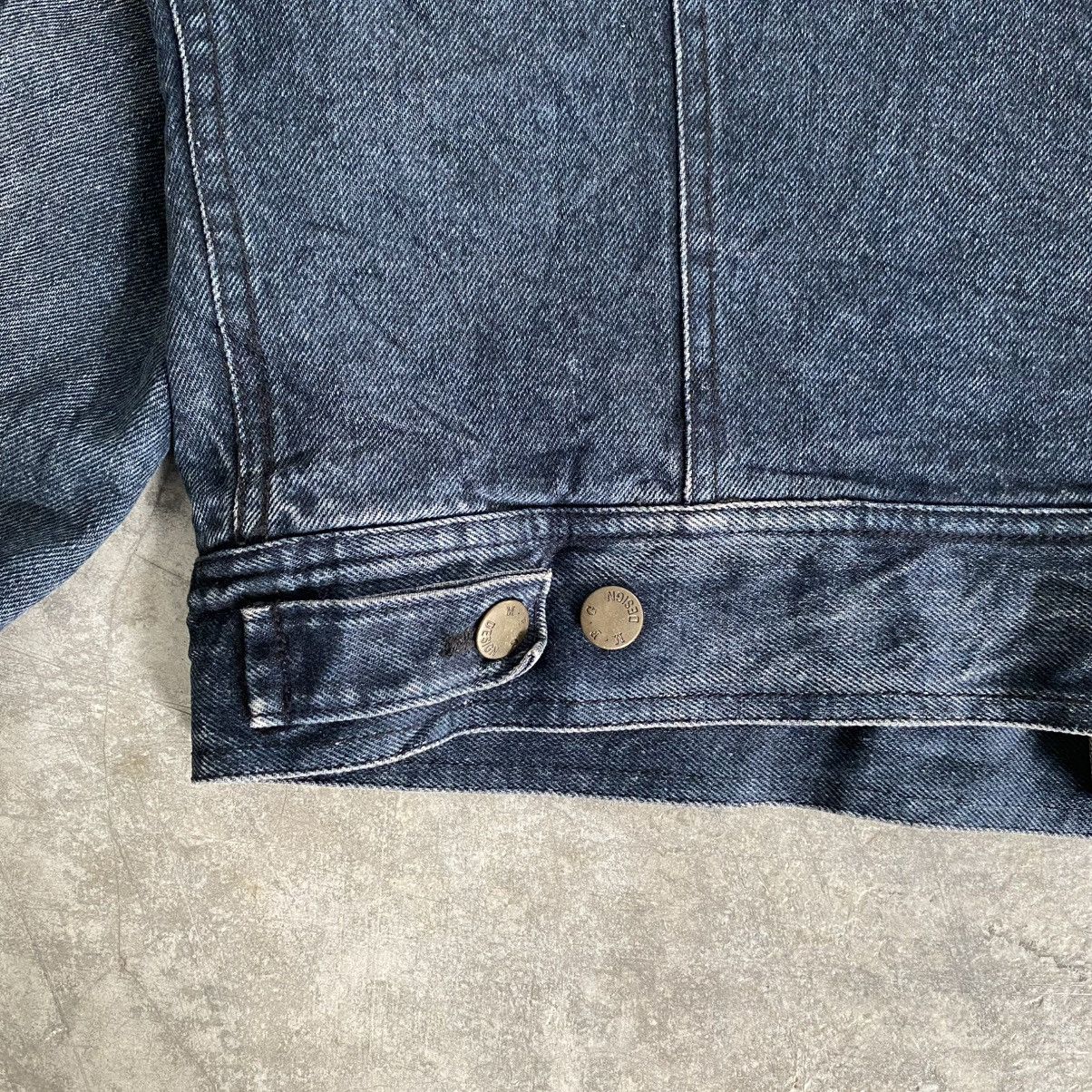 Marithe + Francois Girbaud 1980’s Vintage MFG Faded Black Lined Trucker Denim Jacket Size US M / EU 48-50 / 2 - 12 Thumbnail