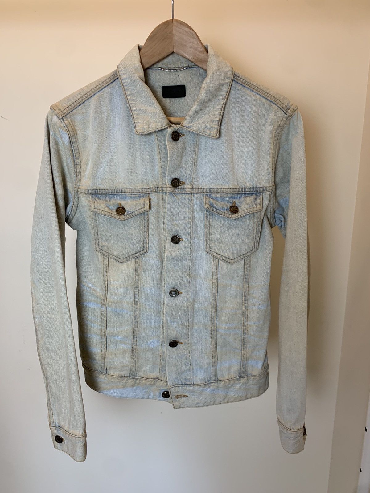 Hedi Slimane × Saint Laurent Paris Saint Laurent Paris AW13 Light Blue Denim Jacket DJ01M Size US S / EU 44-46 / 1 - 2 Thumbnail