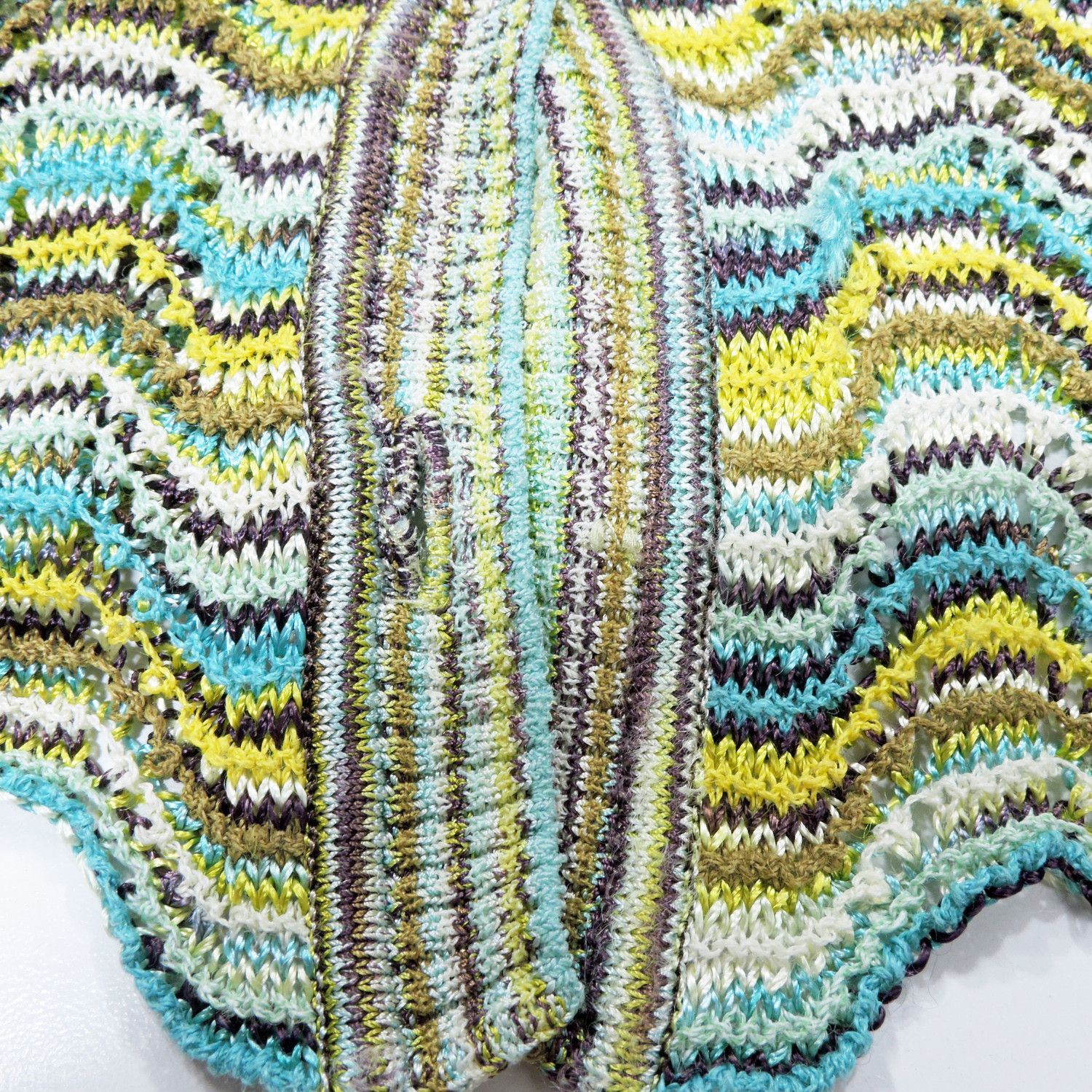 Missoni MISSONI WAVED ZIG-ZAG PATTERN KNIT CARDIGAN Size M / US 6-8 / IT 42-44 - 8 Thumbnail