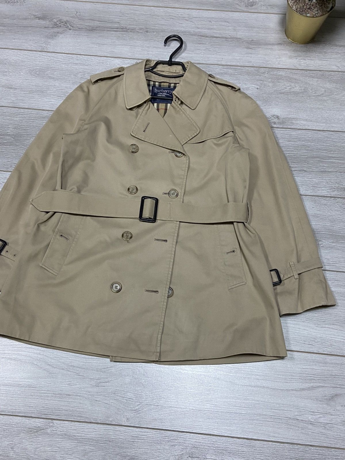 Burberry Burberry London England vintage nova check trench coat belt Size L / US 10 / IT 46 - 3 Thumbnail