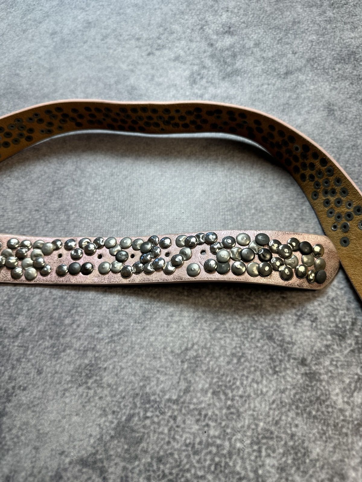 Other Y2K Leather Pink Belts Streetwear Opium Style Rare USA Alt Size ONE SIZE - 4 Thumbnail