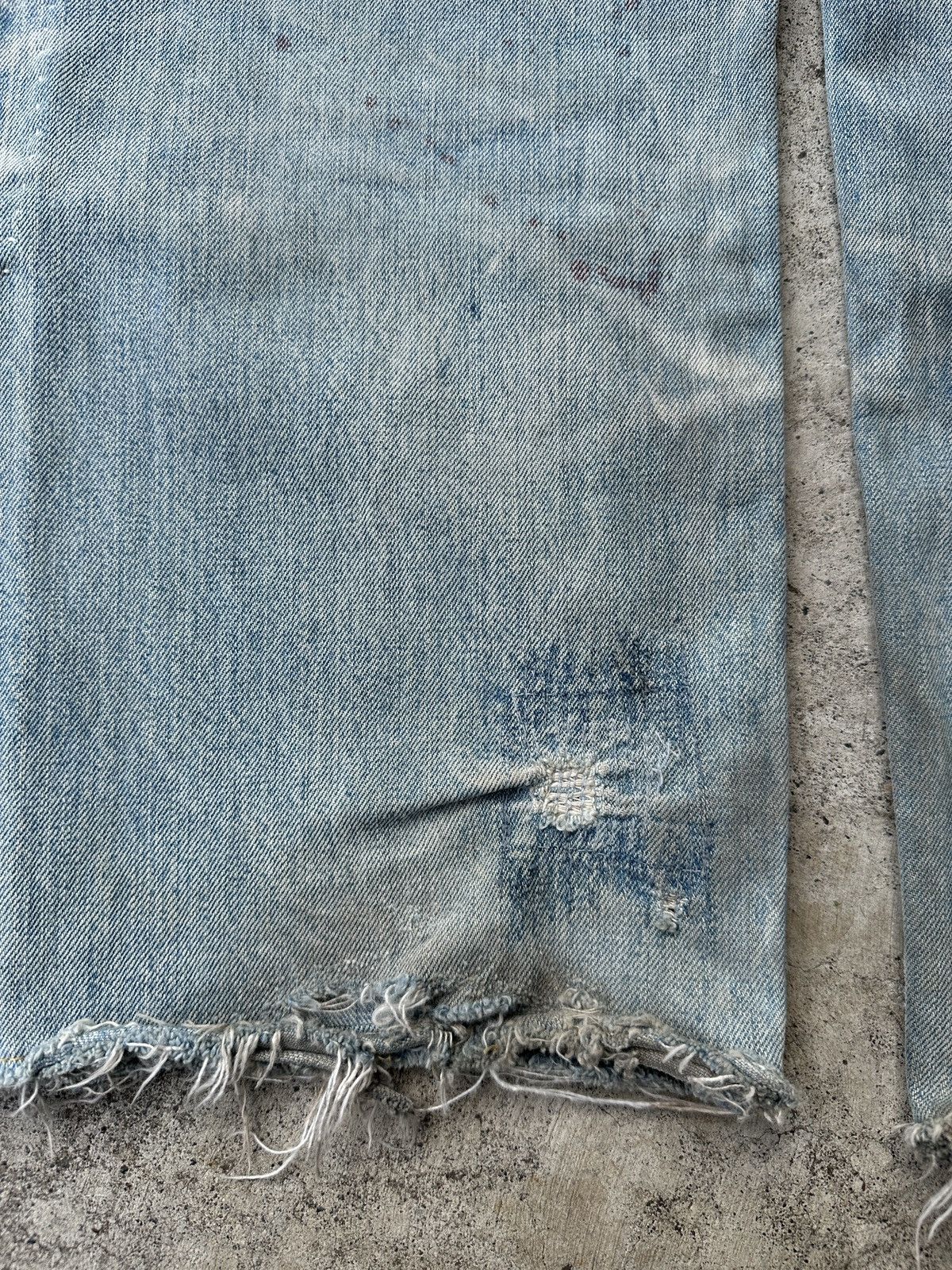 Kapital Kountry Boro Patchwork Denim Track pant Remake Size US 35 - 13 Thumbnail