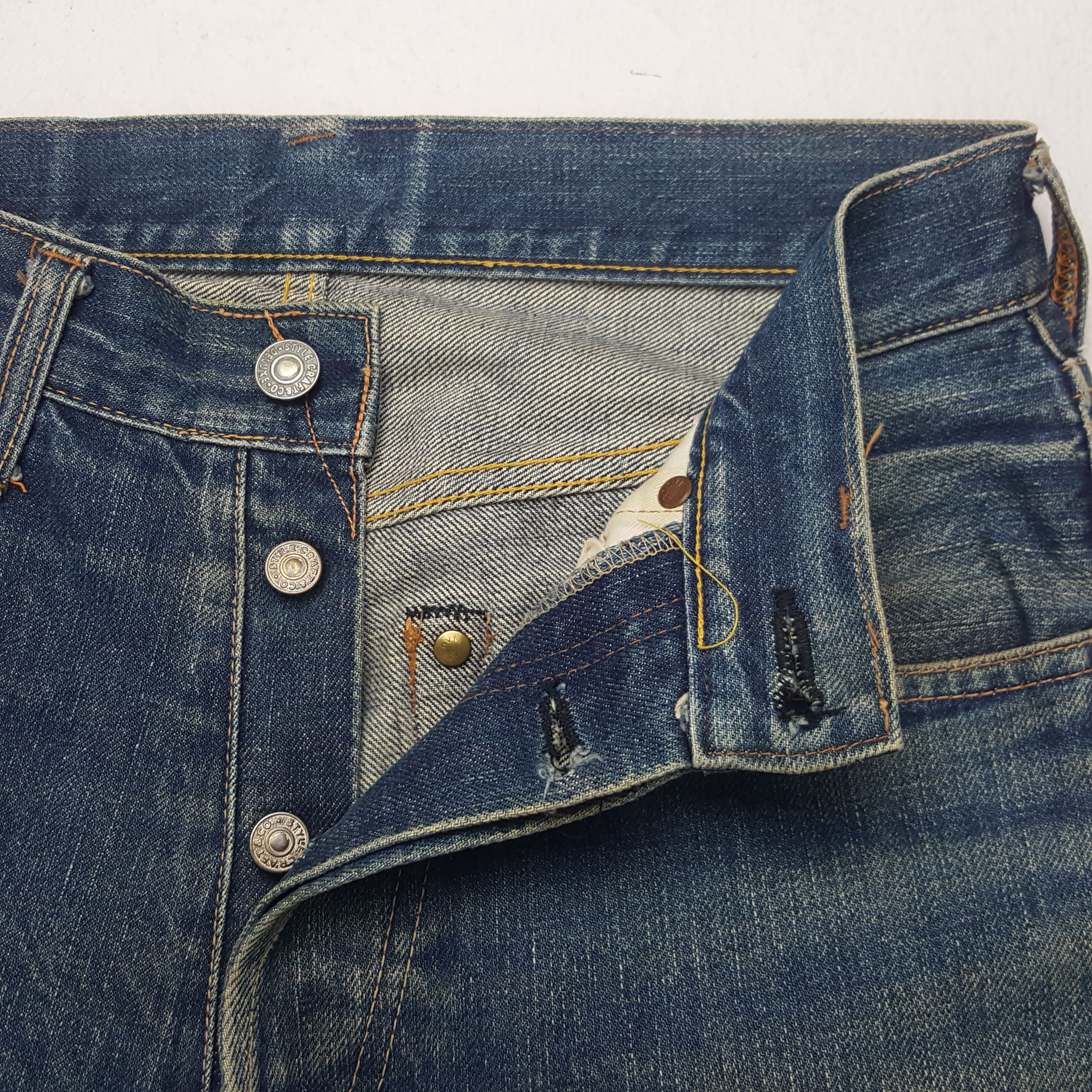 Evisu × Japanese Brand × Vintage Vintage Evis Japanese Brand Daicock Custom Art Denim Jeans Size US 28 / EU 44 - 7 Thumbnail