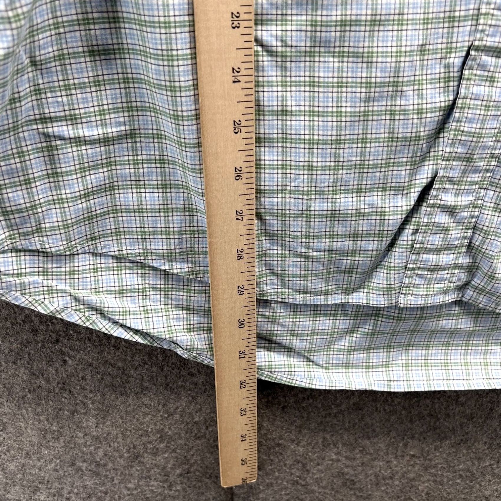 Tommy Hilfiger VINTAGE Tommy Hilfiger Shirt Mens XL Green Blue Plaid Button-Down Short Sleeve 90s Size US XL / EU 56 / 4 - 5 Thumbnail