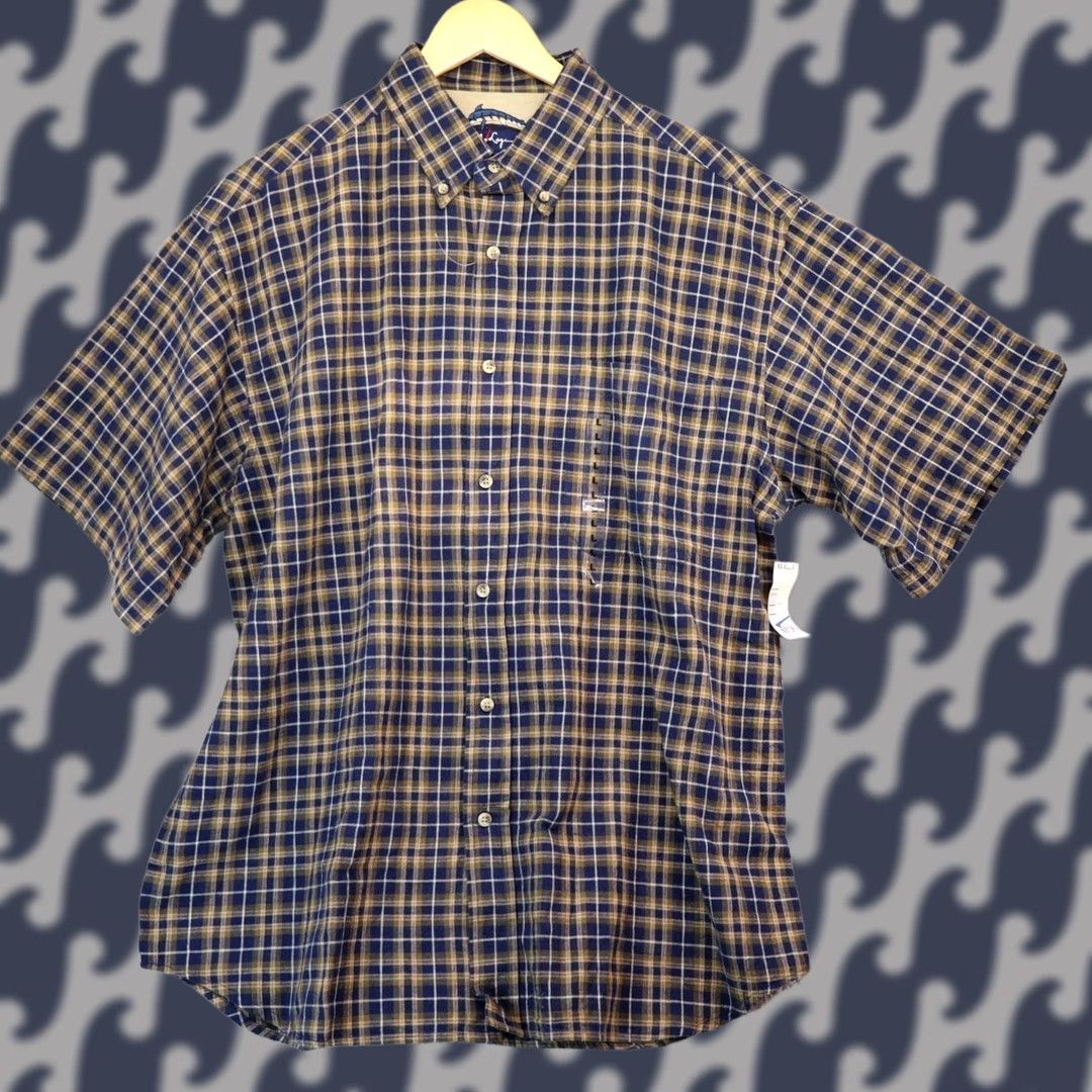 Vintage VINTAGE? (No) Reel Legends Shirt Men L White Short Sleeve Button-Up Collar Spread Fish Pattern Swordfish Graphic NWT Size US L / EU 52-54 / 3 - 1 Thumbnail