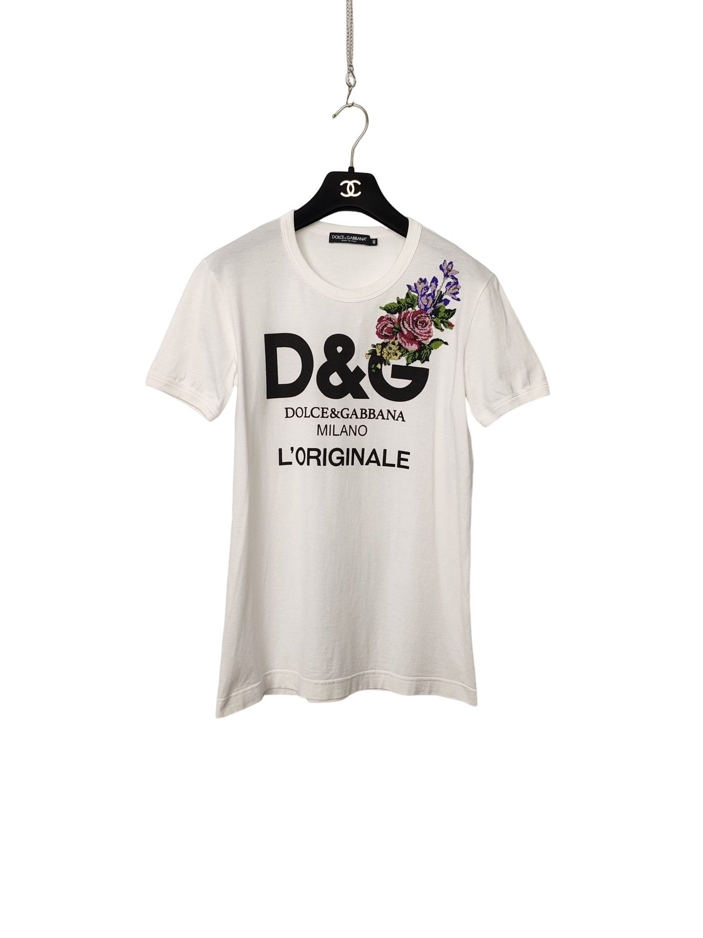 Dolce & Gabbana Dolce & Gabbana Floral Embroidery T-Shirt Size 40 Size S / US 4 / IT 40 - 1 Thumbnail