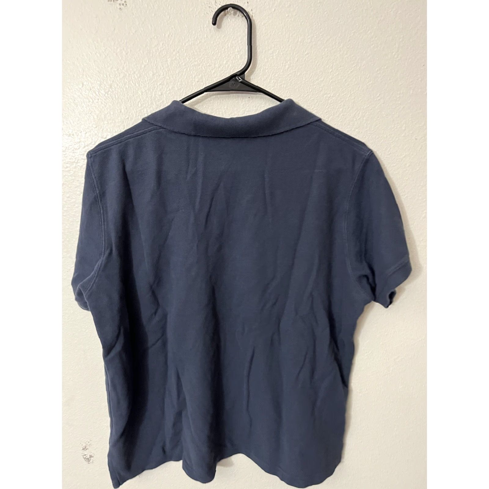 Vintage L.L. BEAN Women's Blue Short Sleeve Polo Shirt Size Large Regular Athletic Fit Size L / US 10 / IT 46 - 3 Thumbnail