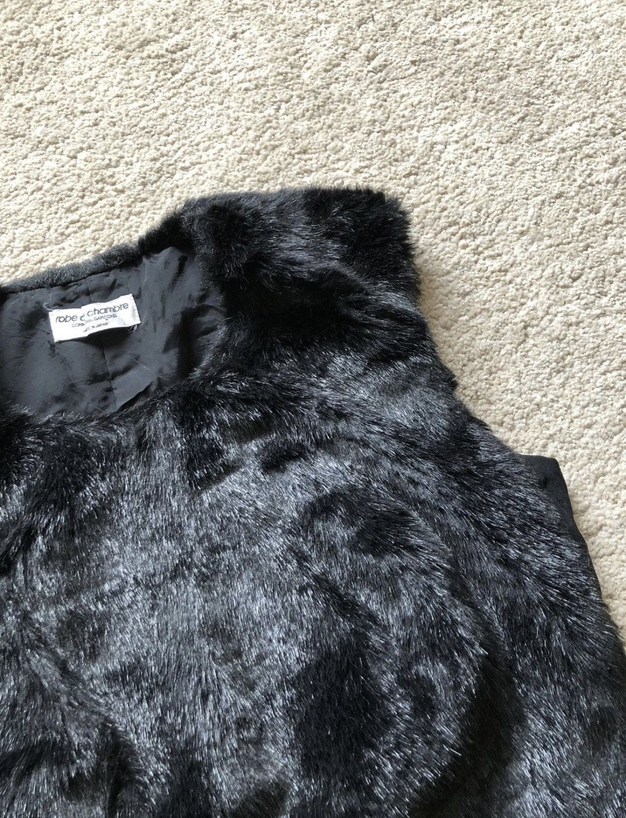 Comme des Garcons × Comme des Garcons Homme Plus × Junya Watanabe 1997 Comme des Garcons Wool Furry Vest Size S / US 4 / IT 40 - 3 Thumbnail