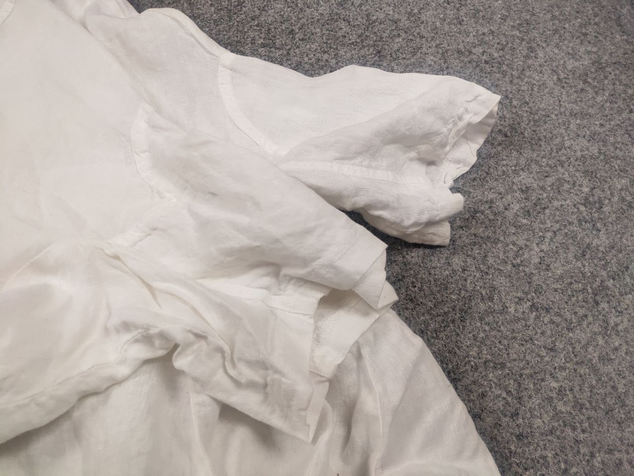 Rundholz Rundholz Asymmetric Button White linen Oversized Jacket Size M / US 6-8 / IT 42-44 - 12 Thumbnail