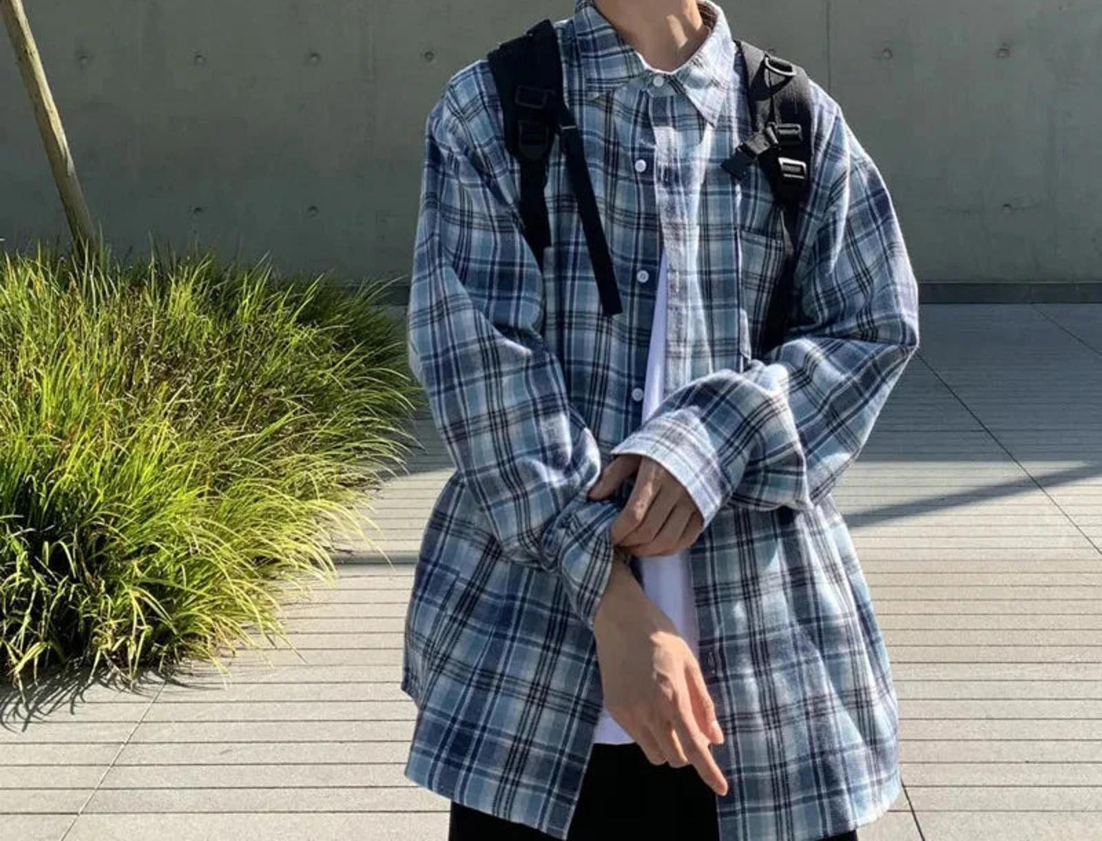 Flannel Retro Plaid Long Sleeved Shirt Size US M / EU 48-50 / 2 - 5 Thumbnail