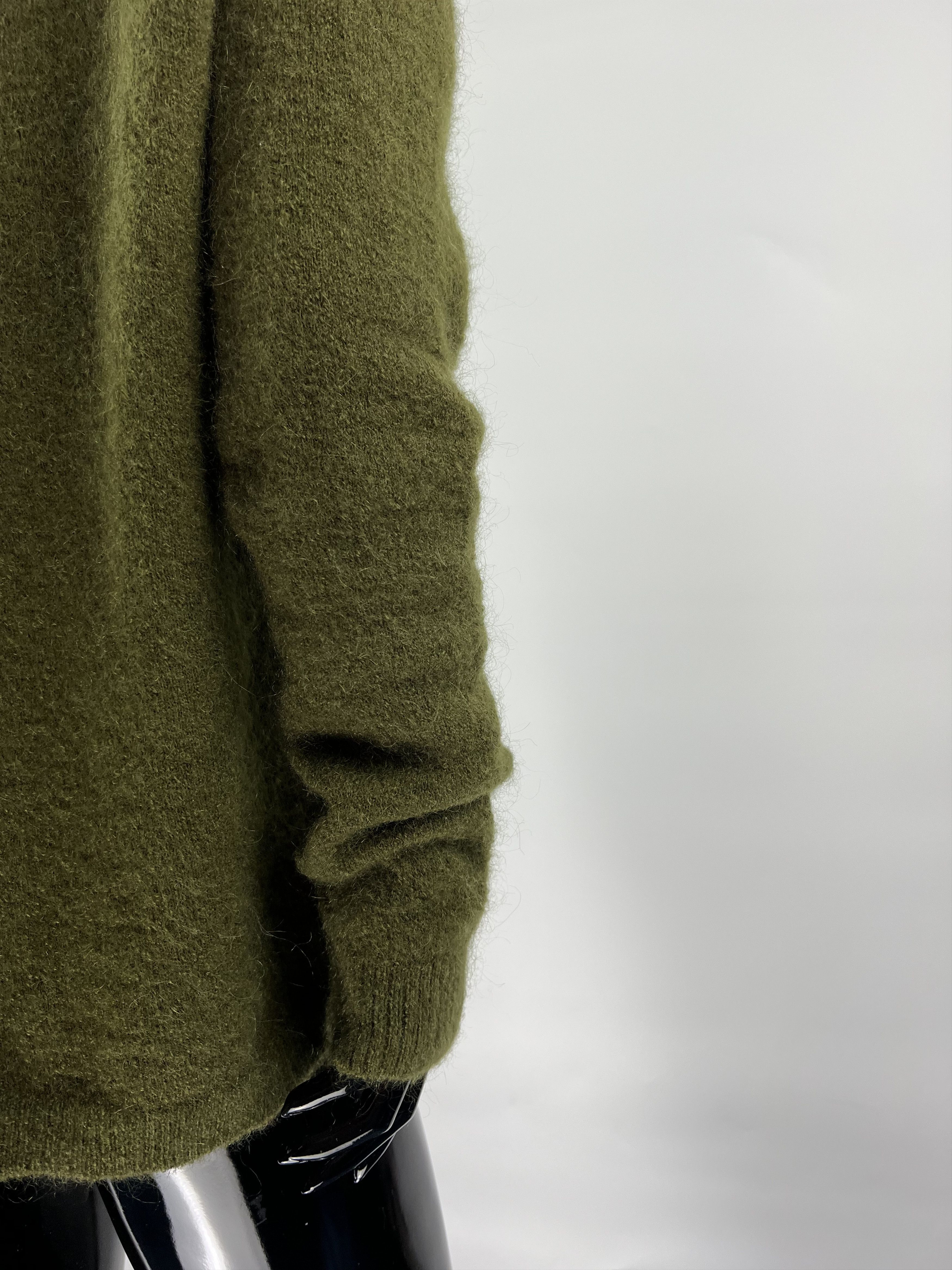 Gestuz Gestuz Women's Green Wool Mohair Turtleneck Sweater Size L Size L / US 10 / IT 46 - 6 Thumbnail