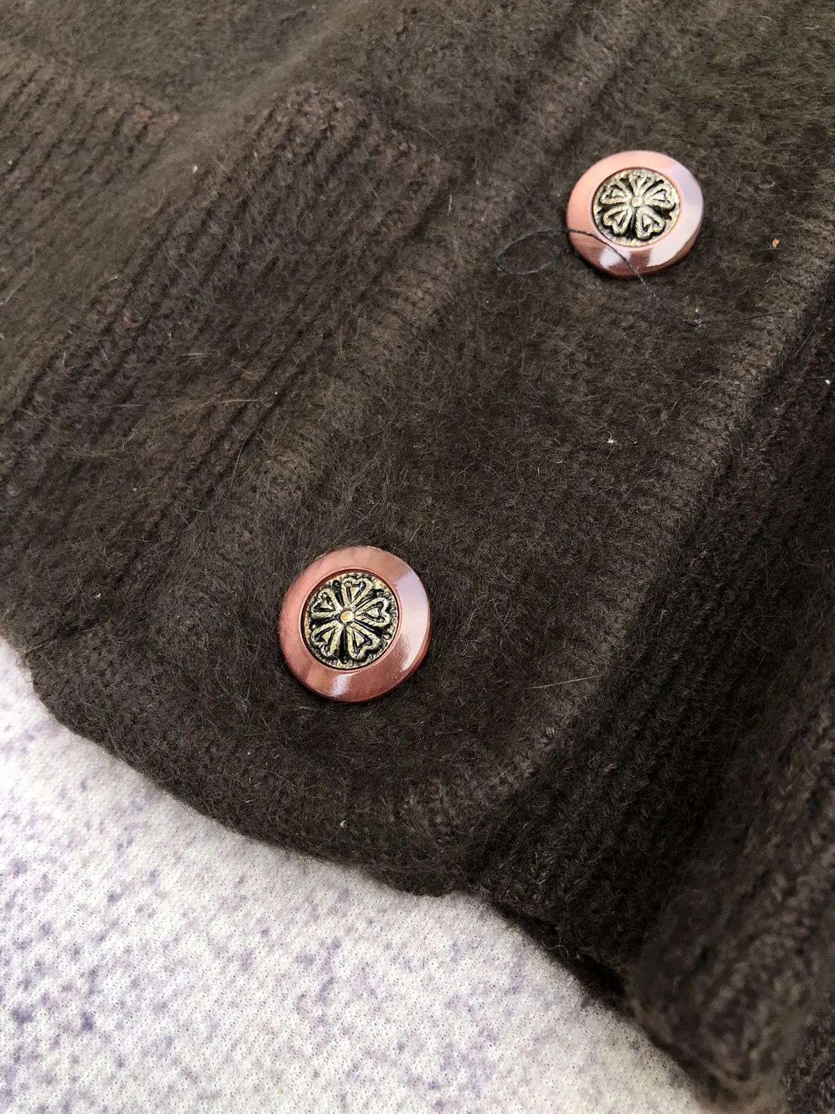 Beauty Beast × Designer acket Rabbit Trim Cardigan Winter Pattern Nice Design Size US M / EU 48-50 / 2 - 6 Thumbnail