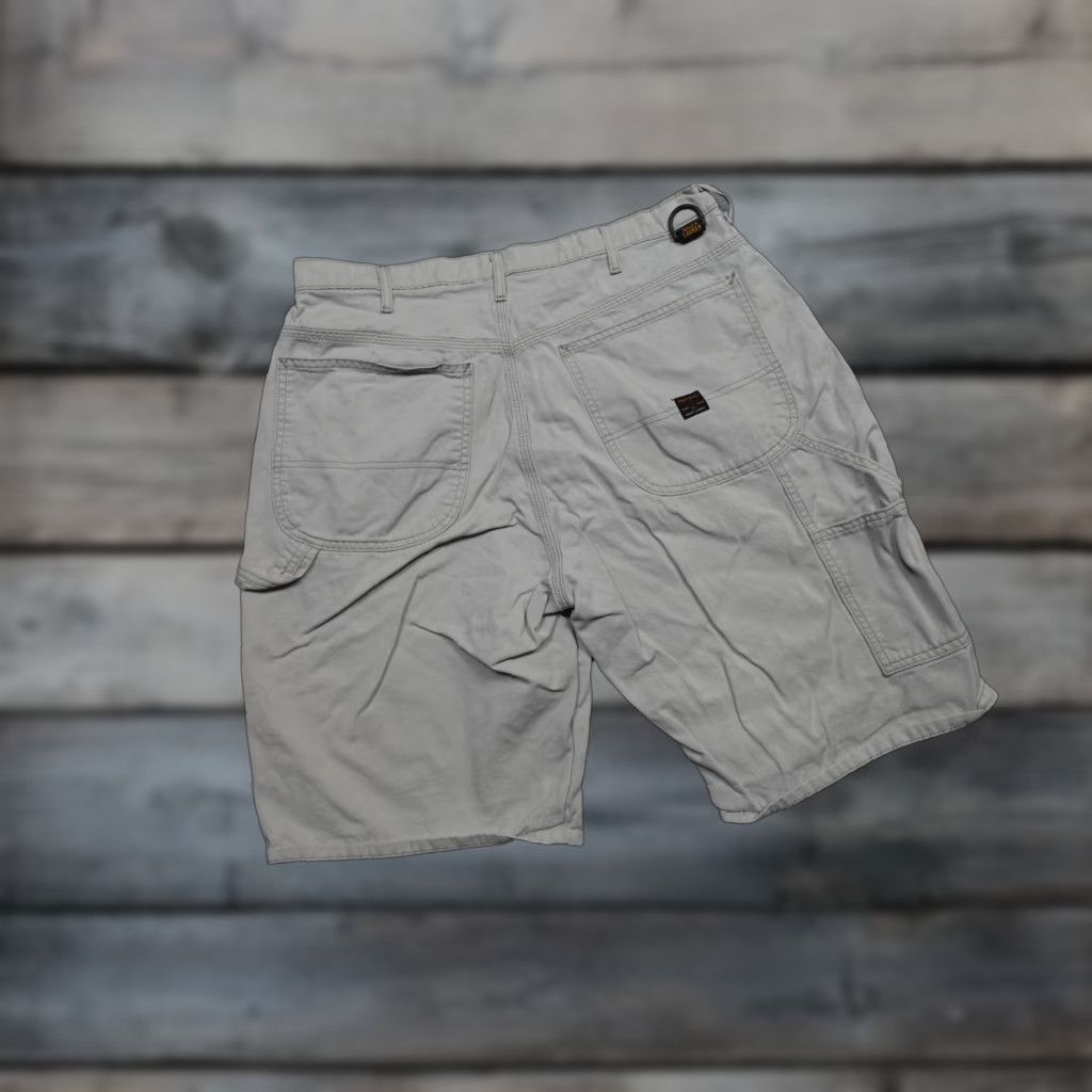 Polo Ralph Lauren VINTAGE Polo Ralph Lauren Carpenter Shorts Mens 32 Beige Denim Cargo Utility D-Ring Size US XS / EU 42 / 0 - 1 Thumbnail