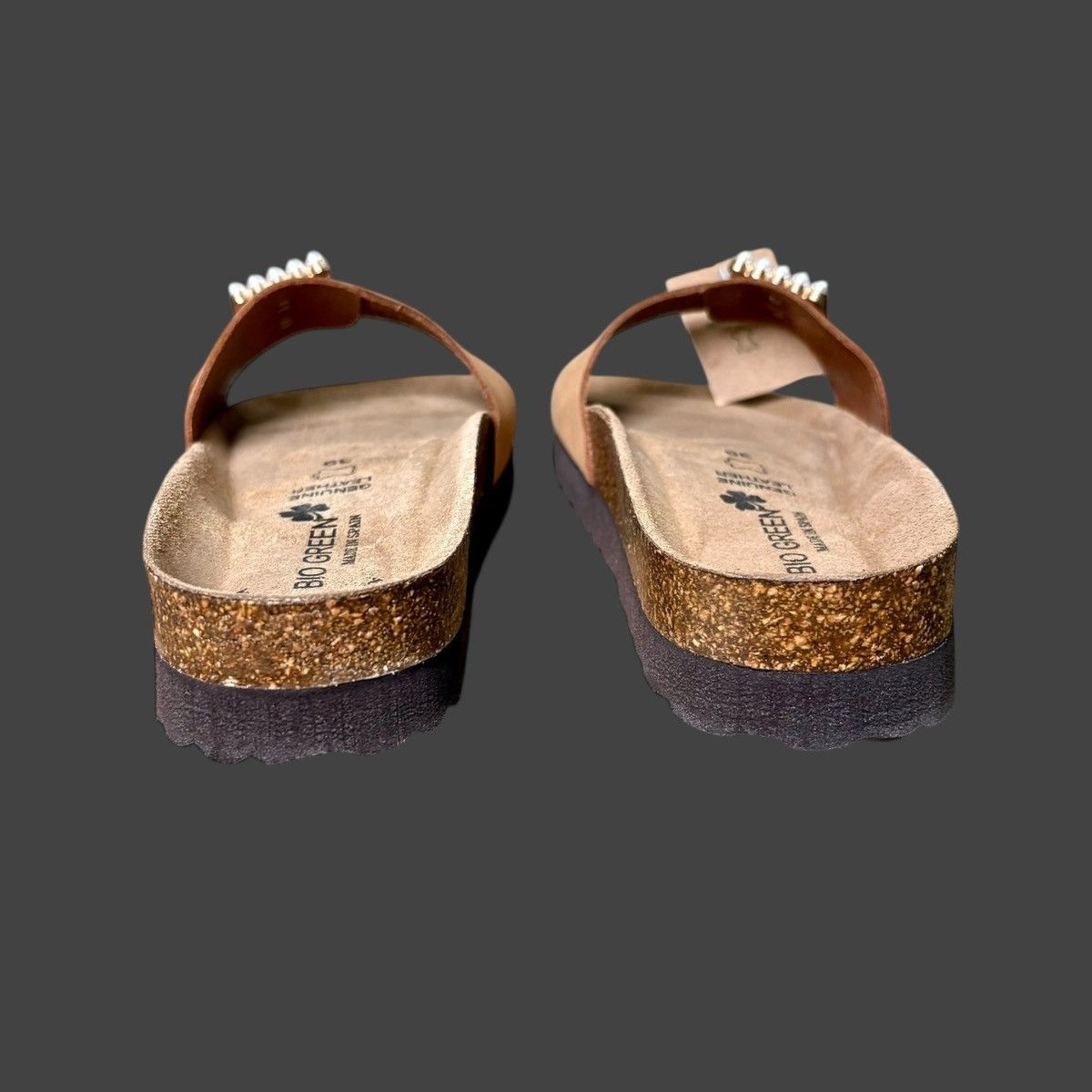 Other Bio Green Women’s Pearl Buckle Leather Sandals Sz 8.5 39 Size US 8.5 / IT 38.5 - 6 Thumbnail