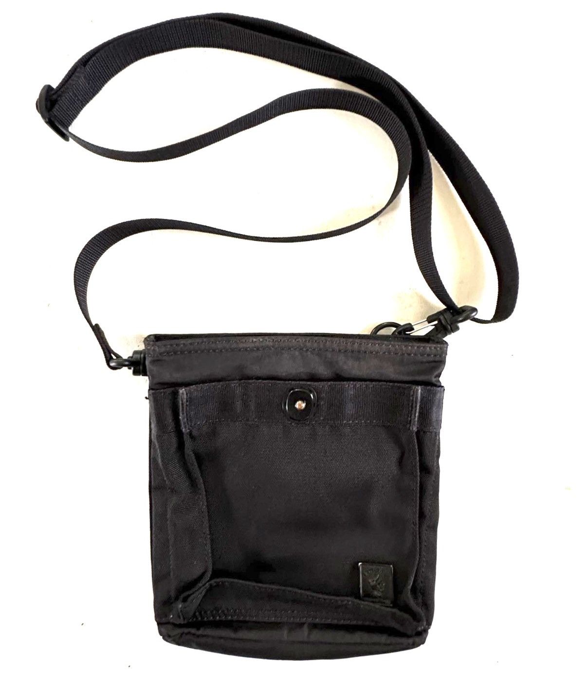 image of Porter Canvas Sling Crossbody Bag in Black, Men's