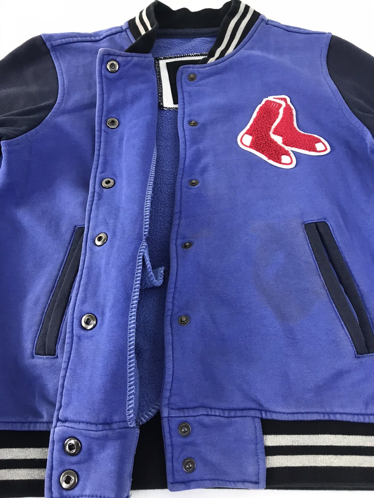 MLB Varsity Jacket MLB Boston RedSox Embroidery Logo Snap Button Size M / US 6-8 / IT 42-44 - 5 Thumbnail