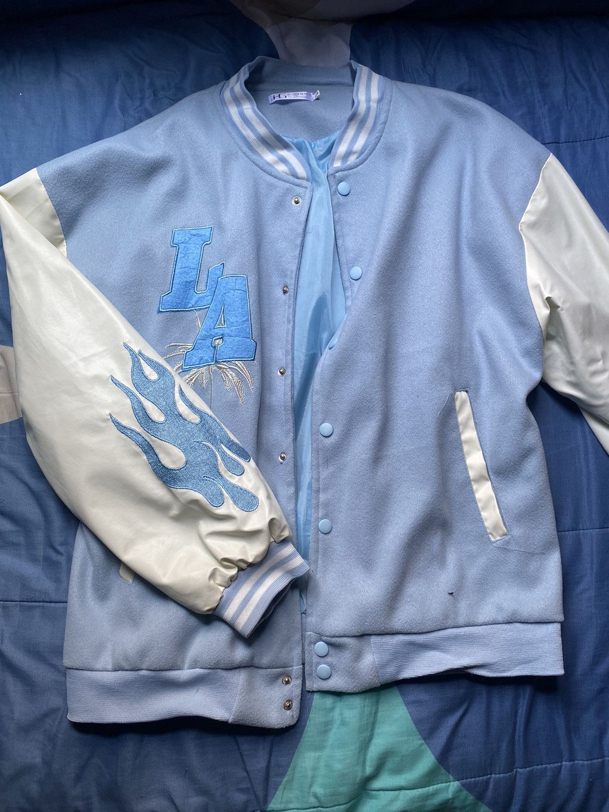 Varsity Jacket × Vintage Vintage Corduroy Letterman Jacket