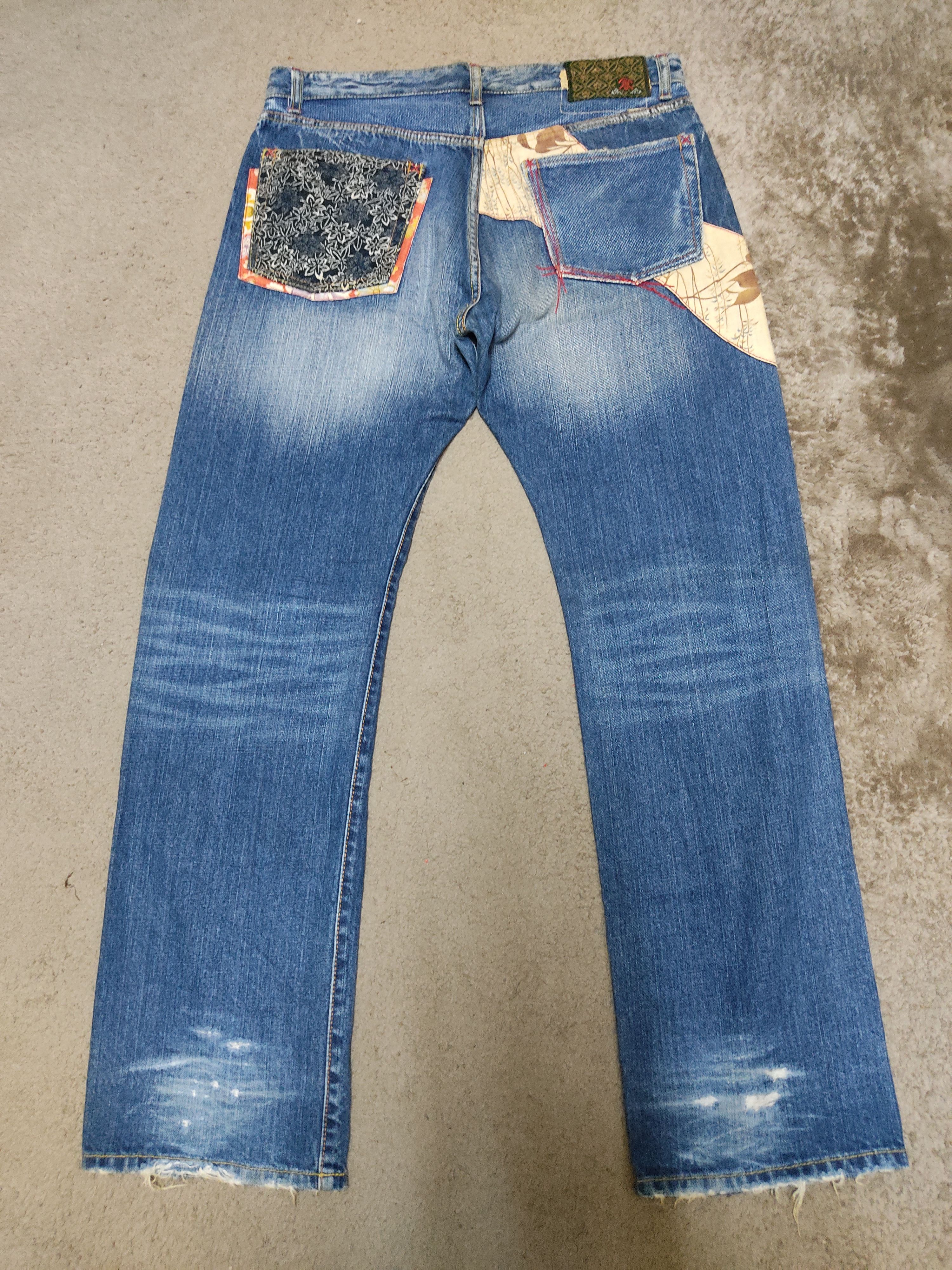 Eternal × Japanese Brand Eternal Boro Shashiko Jeans Size US 34 / EU 50 - 2 Thumbnail