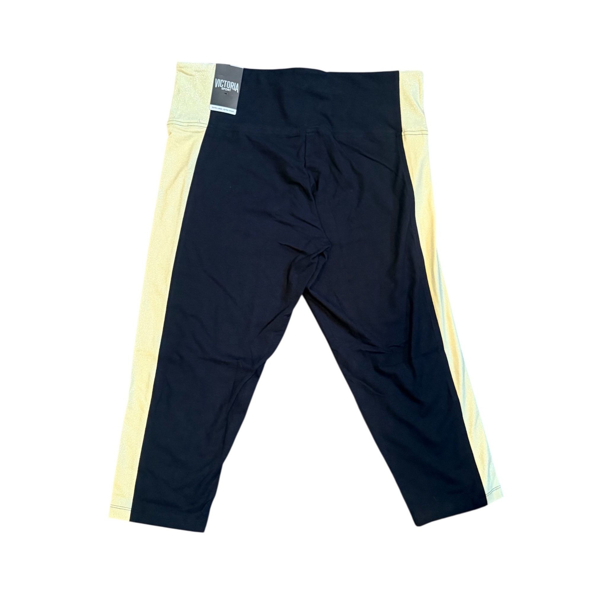 Victoria's Secret Victorias Secret Sport High-Waist Black & Gold Colorblock Le Size 34" / US 12 / IT 48 - 2 Thumbnail