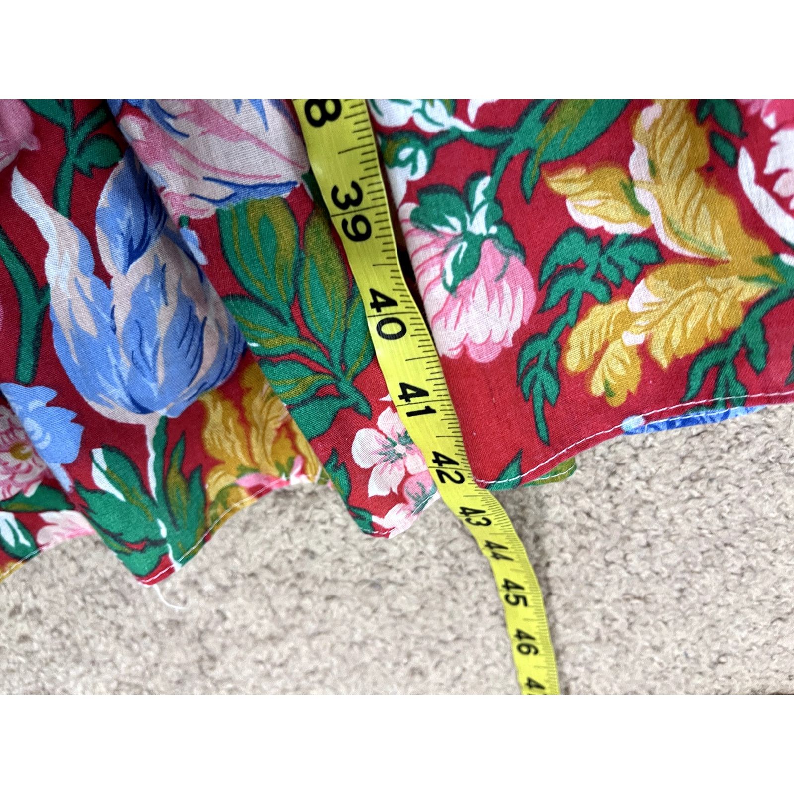 Vintage Vintage Red Floral That's My Babee Sundress M Size M / US 6-8 / IT 42-44 - 4 Thumbnail