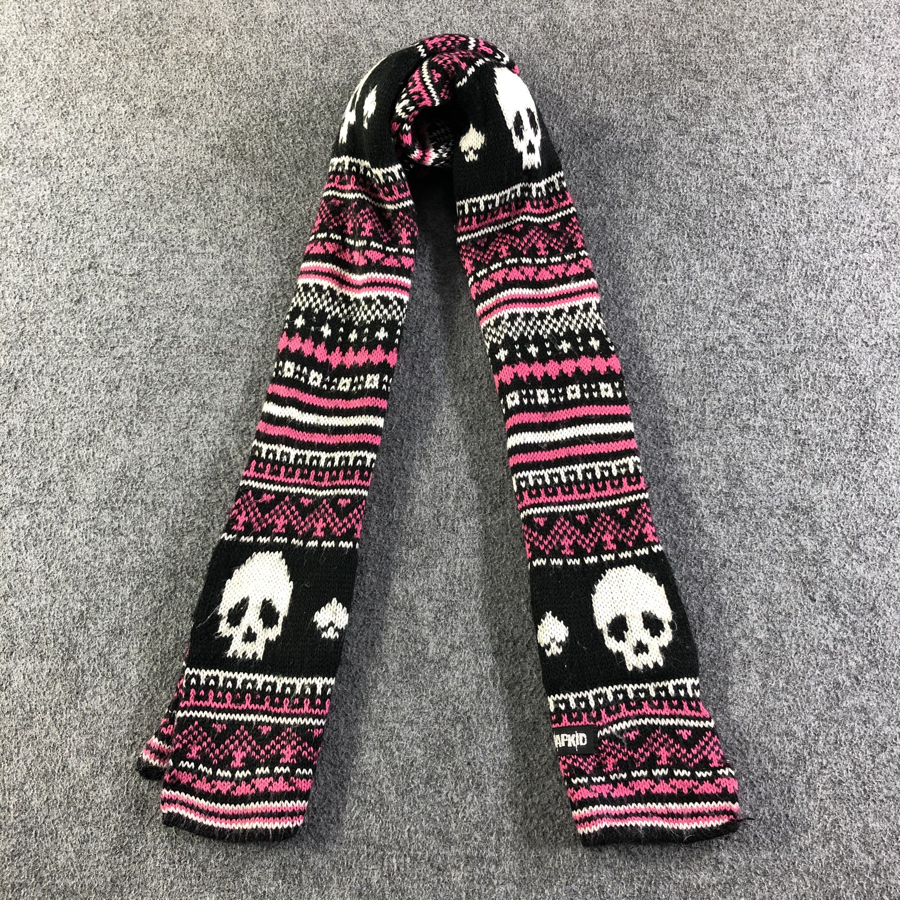 Vintage TK Sapkid Skull Scarf/ Muffler / Neckwear P148 Size ONE SIZE - 1 Thumbnail