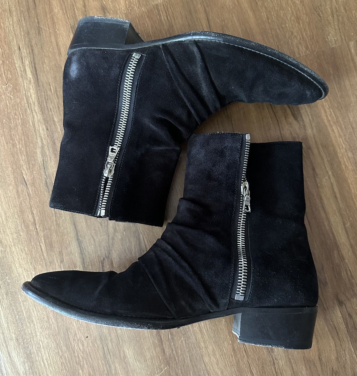 Amiri Amiri Stack Suede Boot Black Size US 9 / EU 42 - 3 Thumbnail