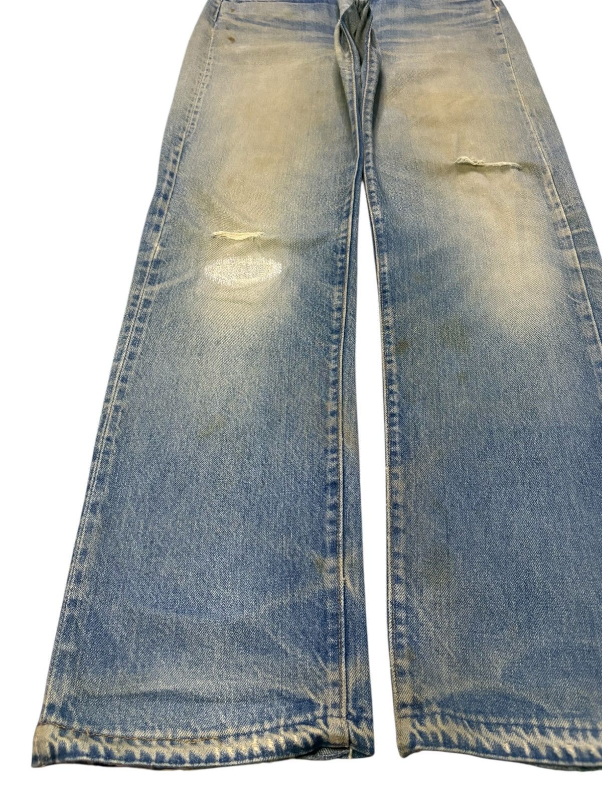Levi's Vintage 80s Levis 501 Selvedge Mud Wash Jeans Button 524 Size US 32 / EU 48 - 8 Thumbnail